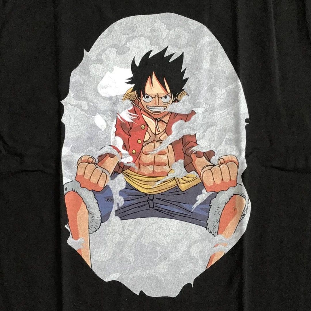 Bape BAPE × One Piece Luffy Gear Second T-shirt a bathing ape Size US M / EU 48-50 / 2 - 2 Thumbnail