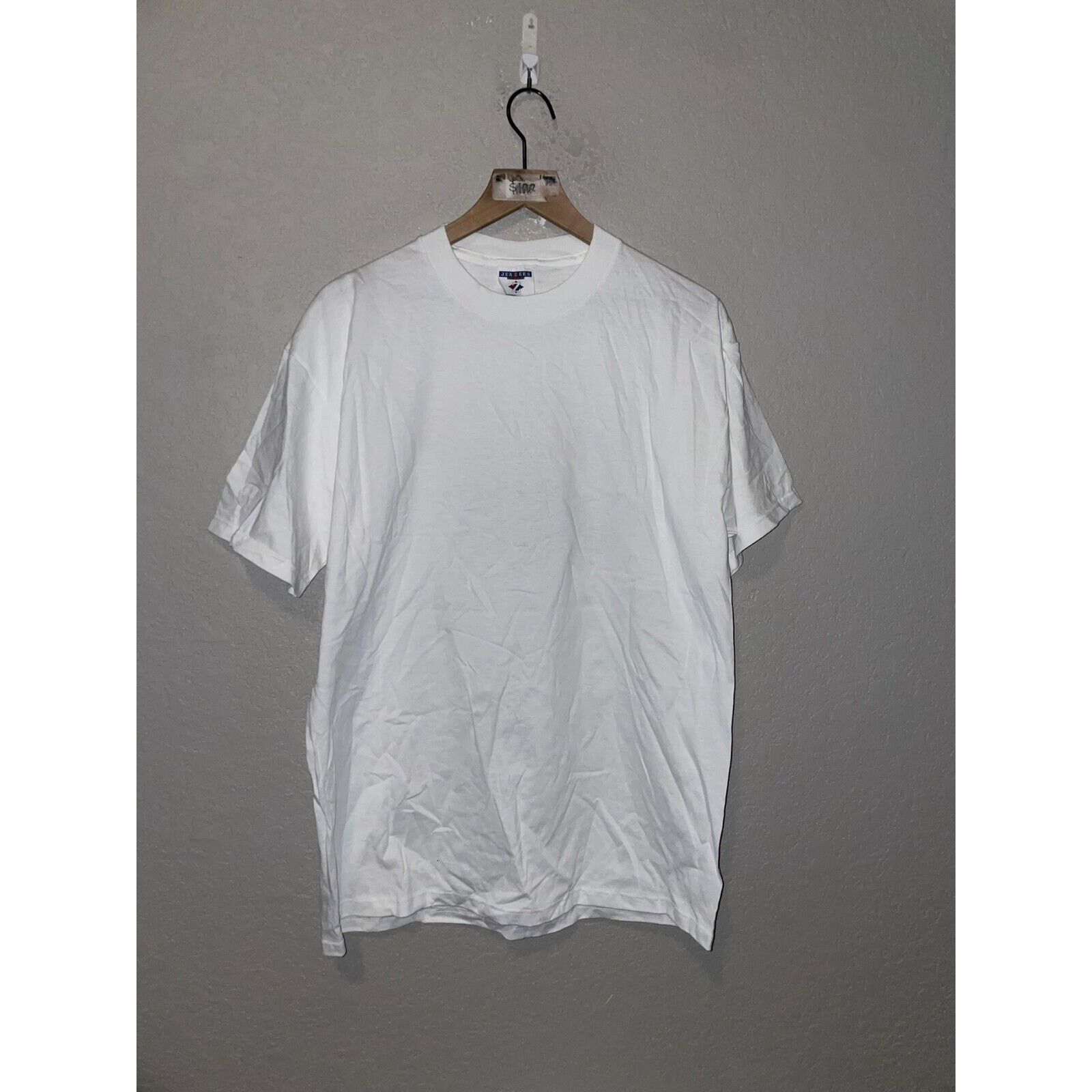 Jerzees Vintage Glacier Park Shirt Moose Animal White Tee 90s Large Size US L / EU 52-54 / 3 - 2 Thumbnail