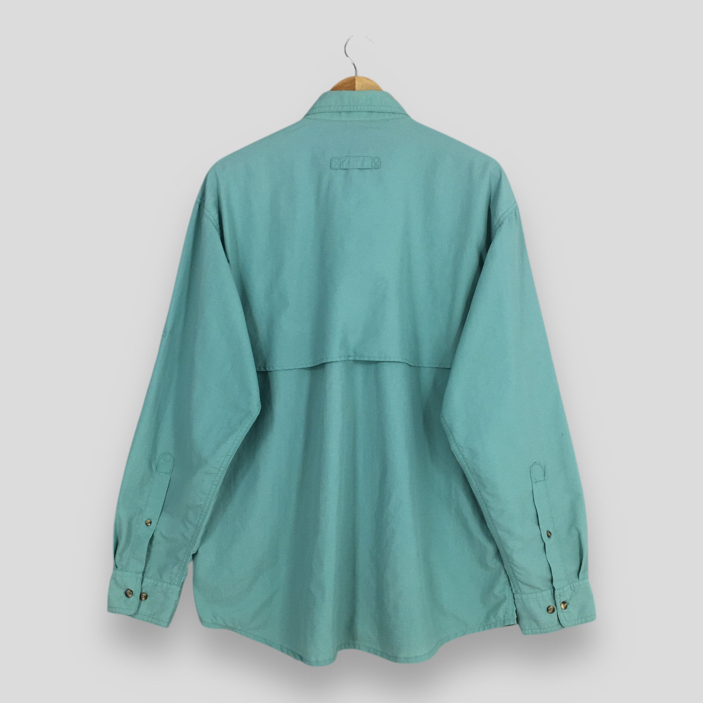 L.L. Bean Vintage L.L. Bean Turquoise Long-Sleeve Shirt Large Size US L / EU 52-54 / 3 - 7 Thumbnail