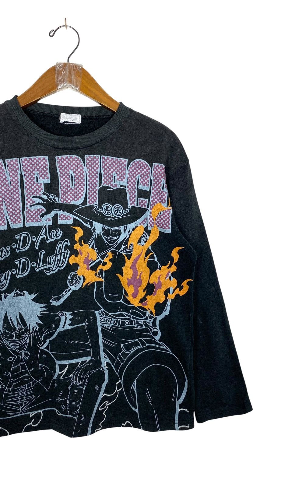 One Piece Rare‼️ One Piece Portgas D Ace Monkey D Luffy Sweatshirt Size US S / EU 44-46 / 1 - 3 Thumbnail