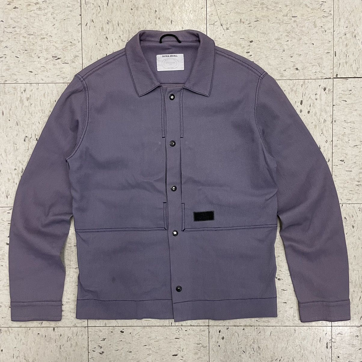 Patrik Ervell Shirt Jacket Nylon Snap Up Zip Pocket SS 2014 Lavender Size US M / EU 48-50 / 2 - 1 Thumbnail