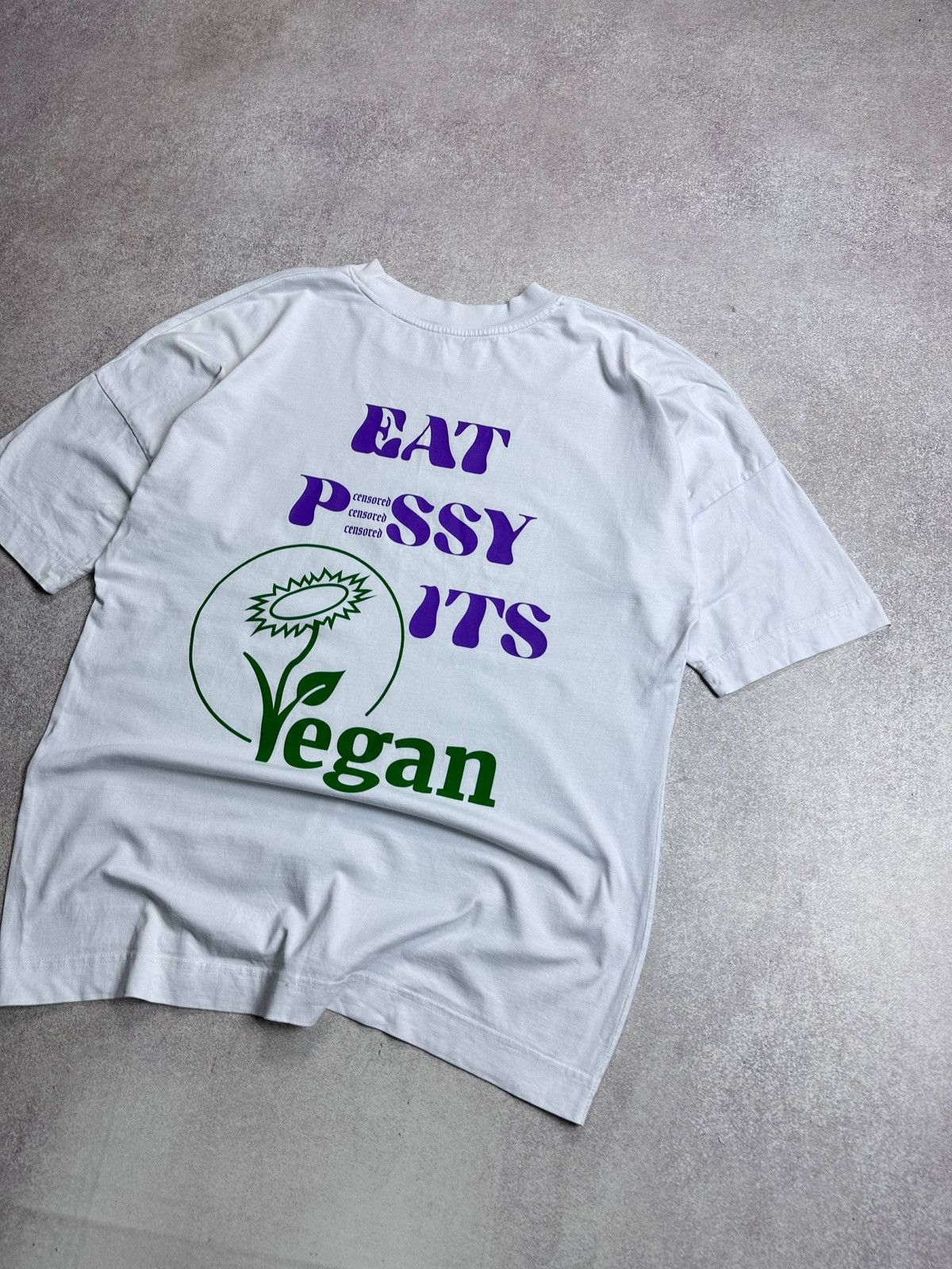 Vintage Vintage Eat P It's Vegan Boxy T-shirt XL Size US XL / EU 56 / 4 - 3 Thumbnail