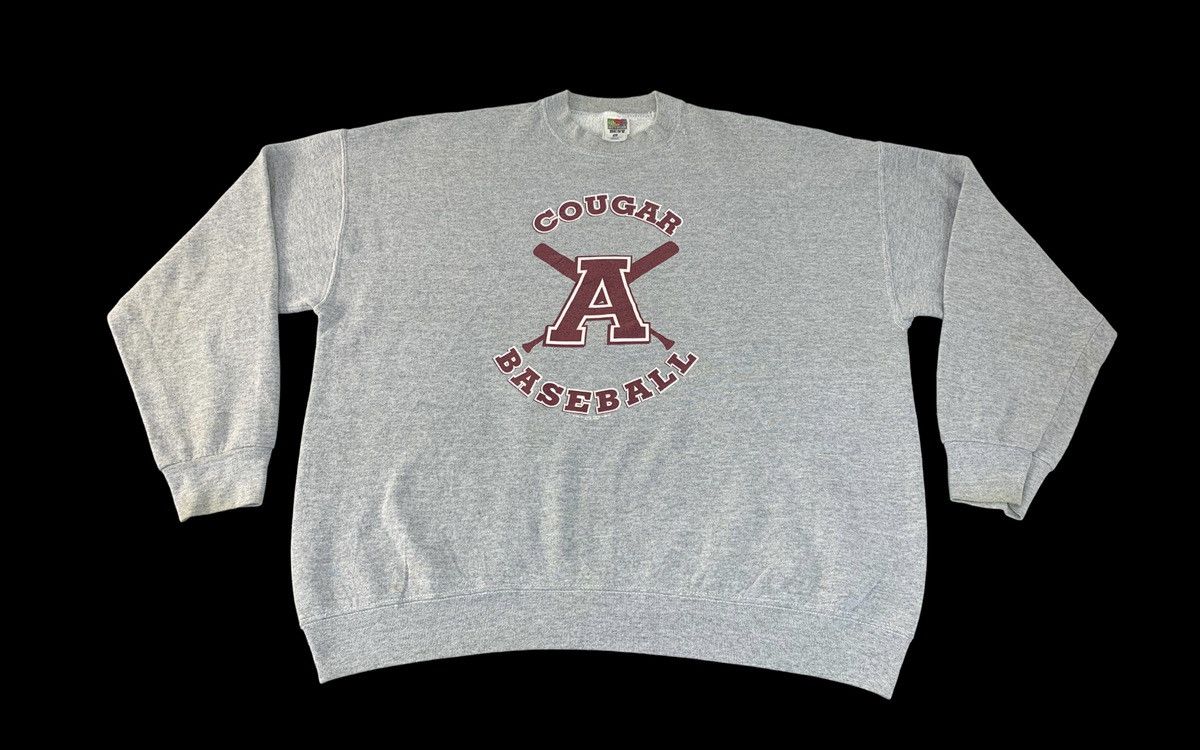 MLB 90s Cougar Baseball MLB Crewneck Pullover Big Logo Size US XXL / EU 58 / 5 - 1 Thumbnail