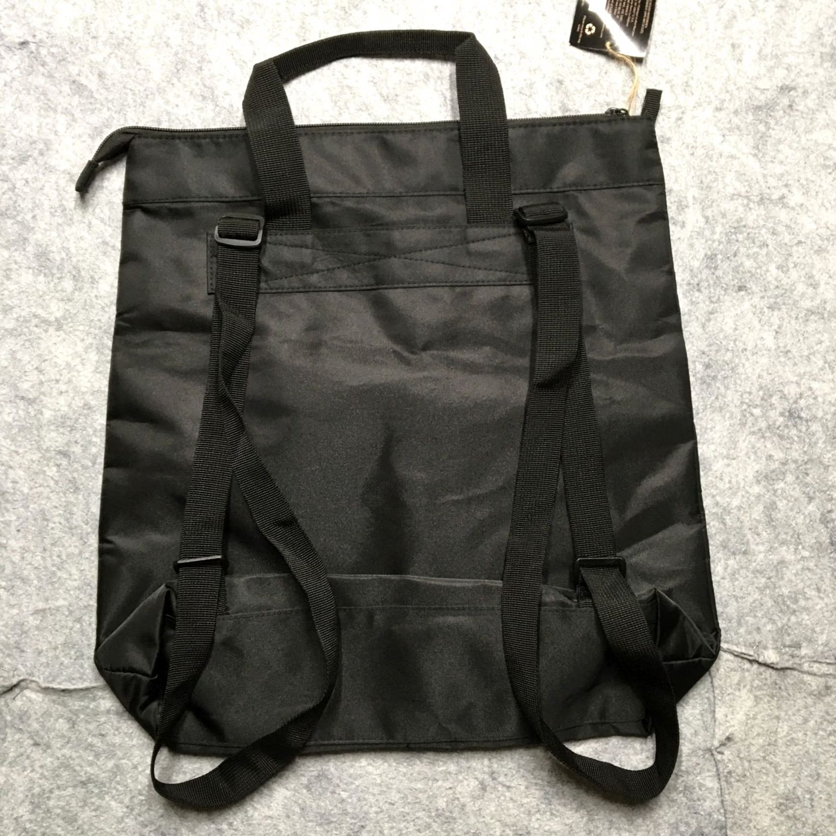 No. 21 eilish No. 2 Backpack Tote Bag Black Zippered Lightweight NWT Womens Medium Nylon Pattern Solid Bag Size ONE SIZE - 5 Thumbnail