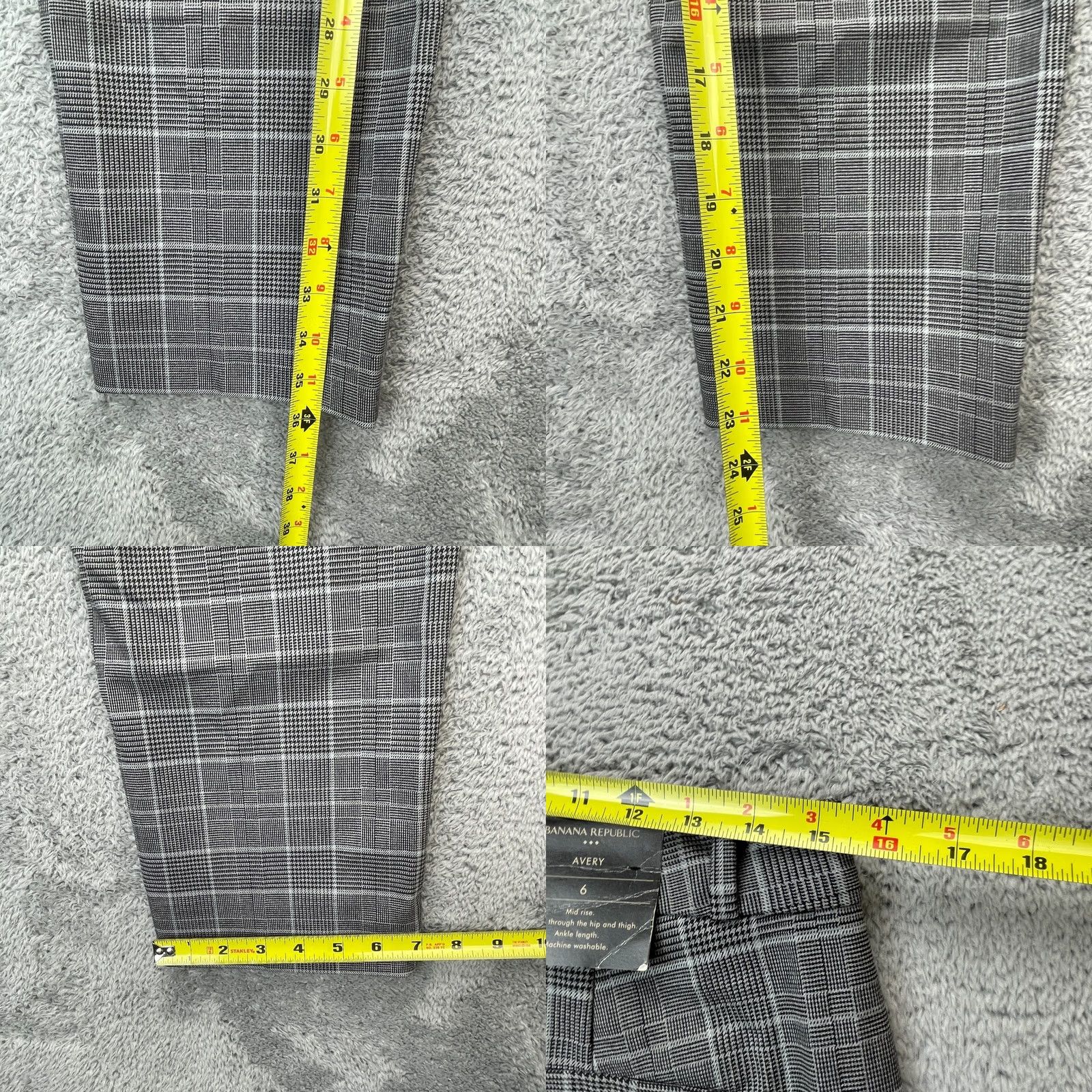Banana Republic Banana Republic Womens Pants - 6 Gray Avery Straight Leg - Dress Size 28" / US 6 / IT 42 - 8 Thumbnail