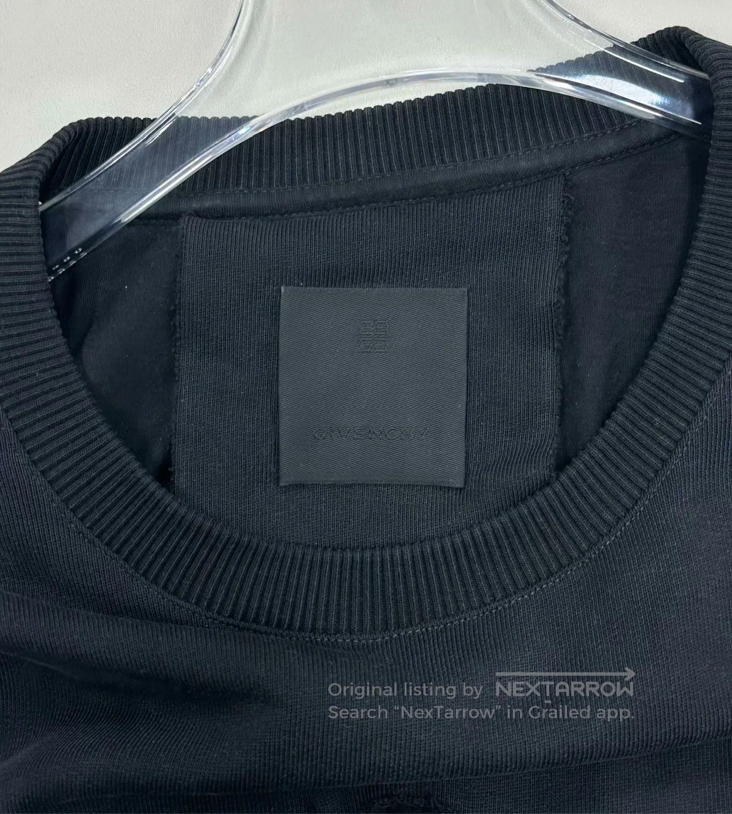 Givenchy Givenchy Black Distressed Hole Letter Logo Long Sleeve Swe Size US L / EU 52-54 / 3 - 3 Thumbnail