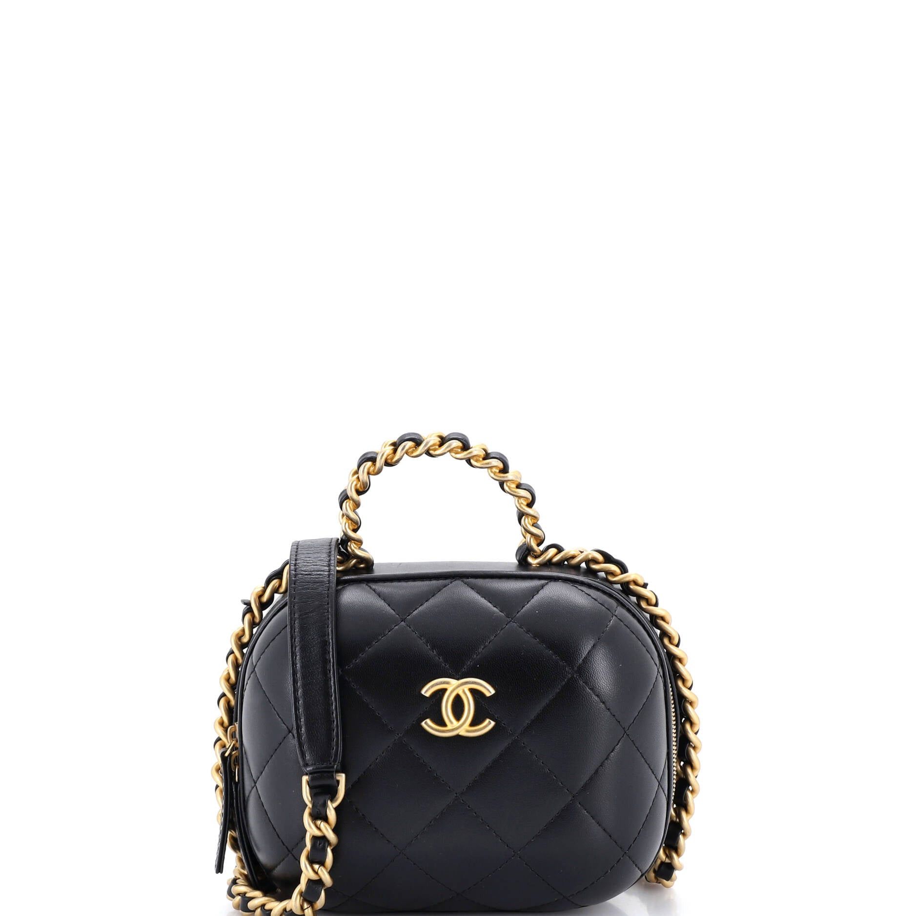 Chanel CC Bubble Top Handle Vanity Case with Chain Size ONE SIZE - 1 Thumbnail