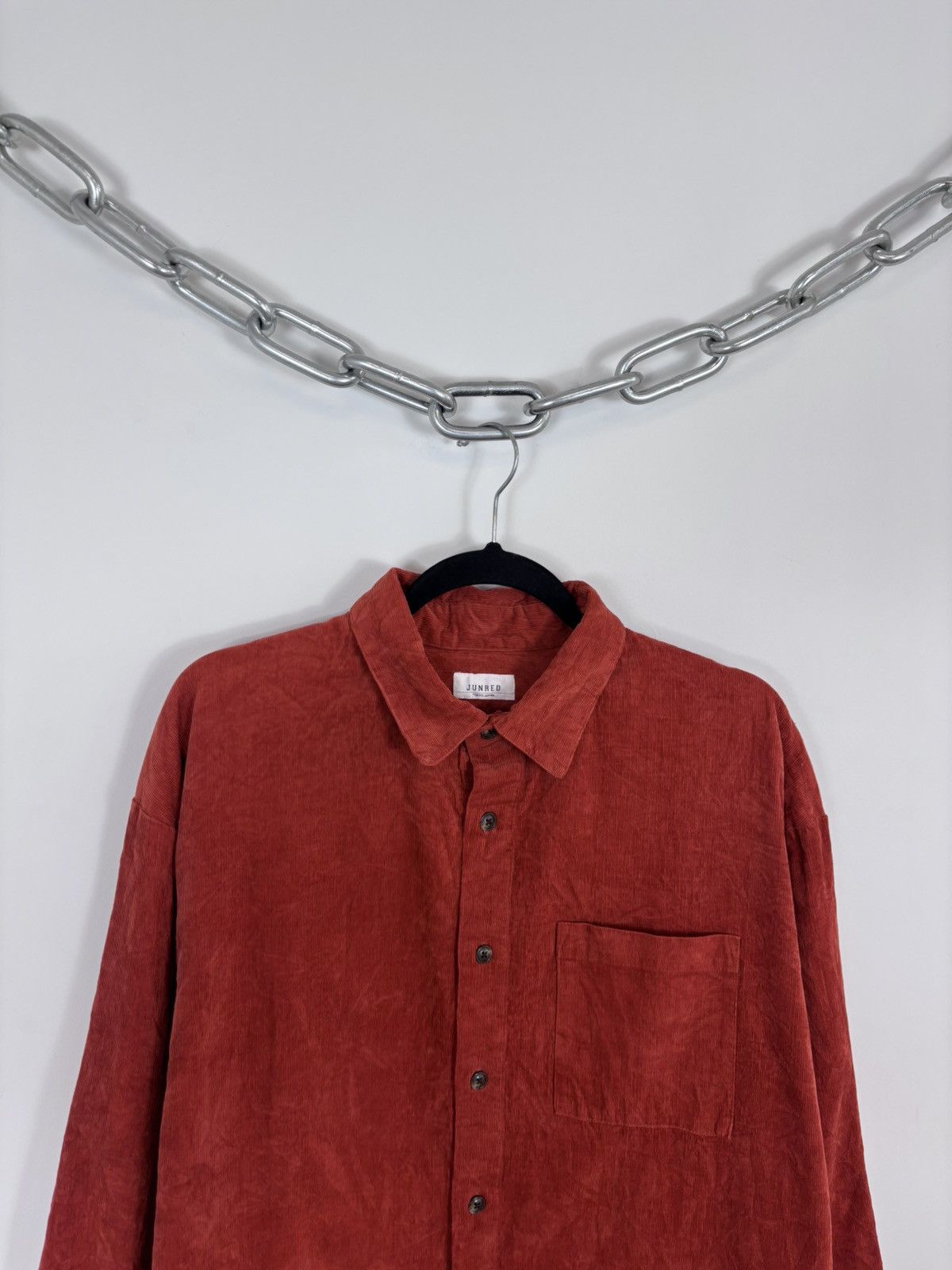 Japanese Brand Junred Tokyo Japan Men’s Corduroy Velvet Long Sleeve Shirt Size US M / EU 48-50 / 2 - 2 Thumbnail