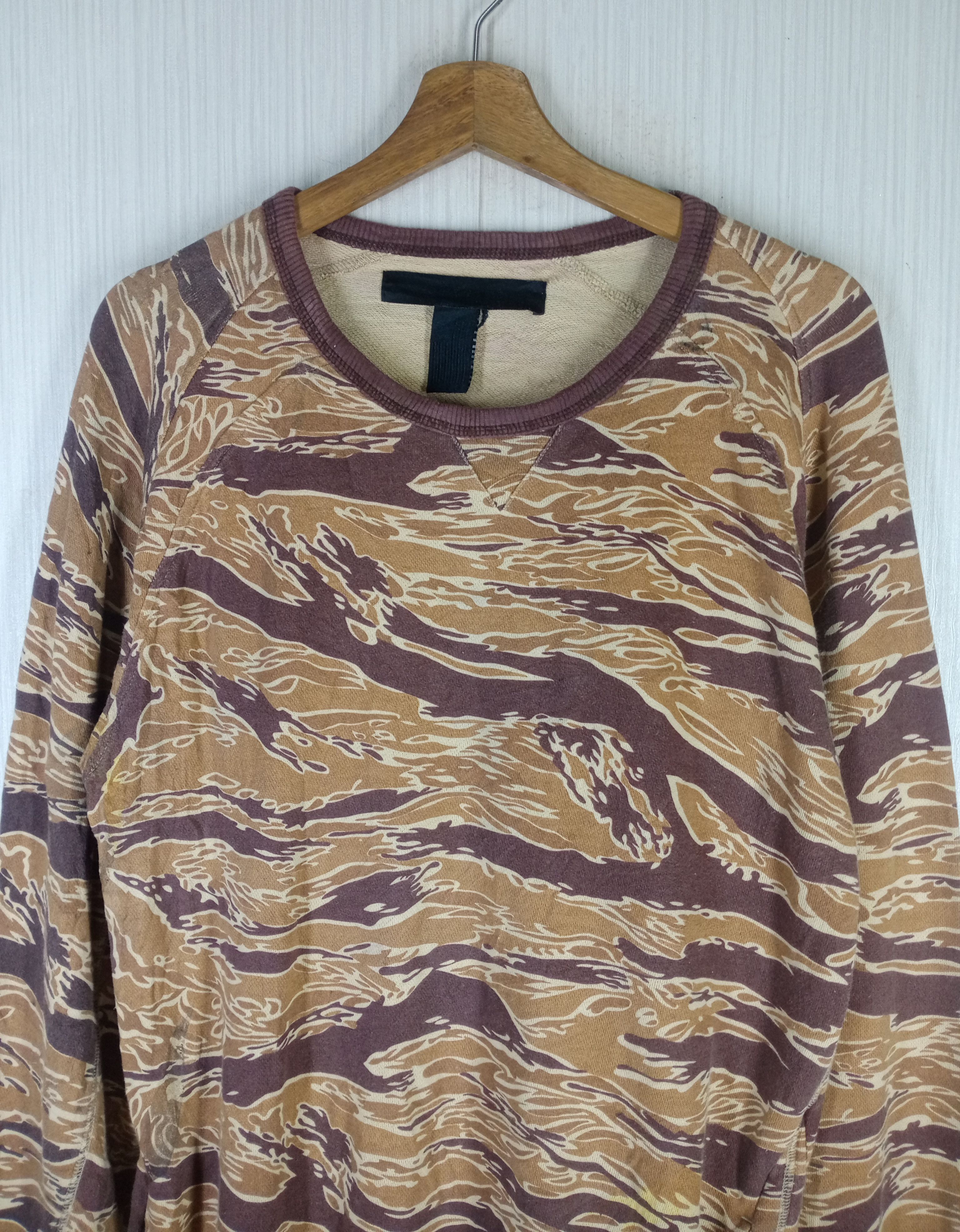 Black Scale RARE BLACK SCALE CAMO TIGER STRIPE SWEATSHIRT Size US M / EU 48-50 / 2 - 2 Thumbnail