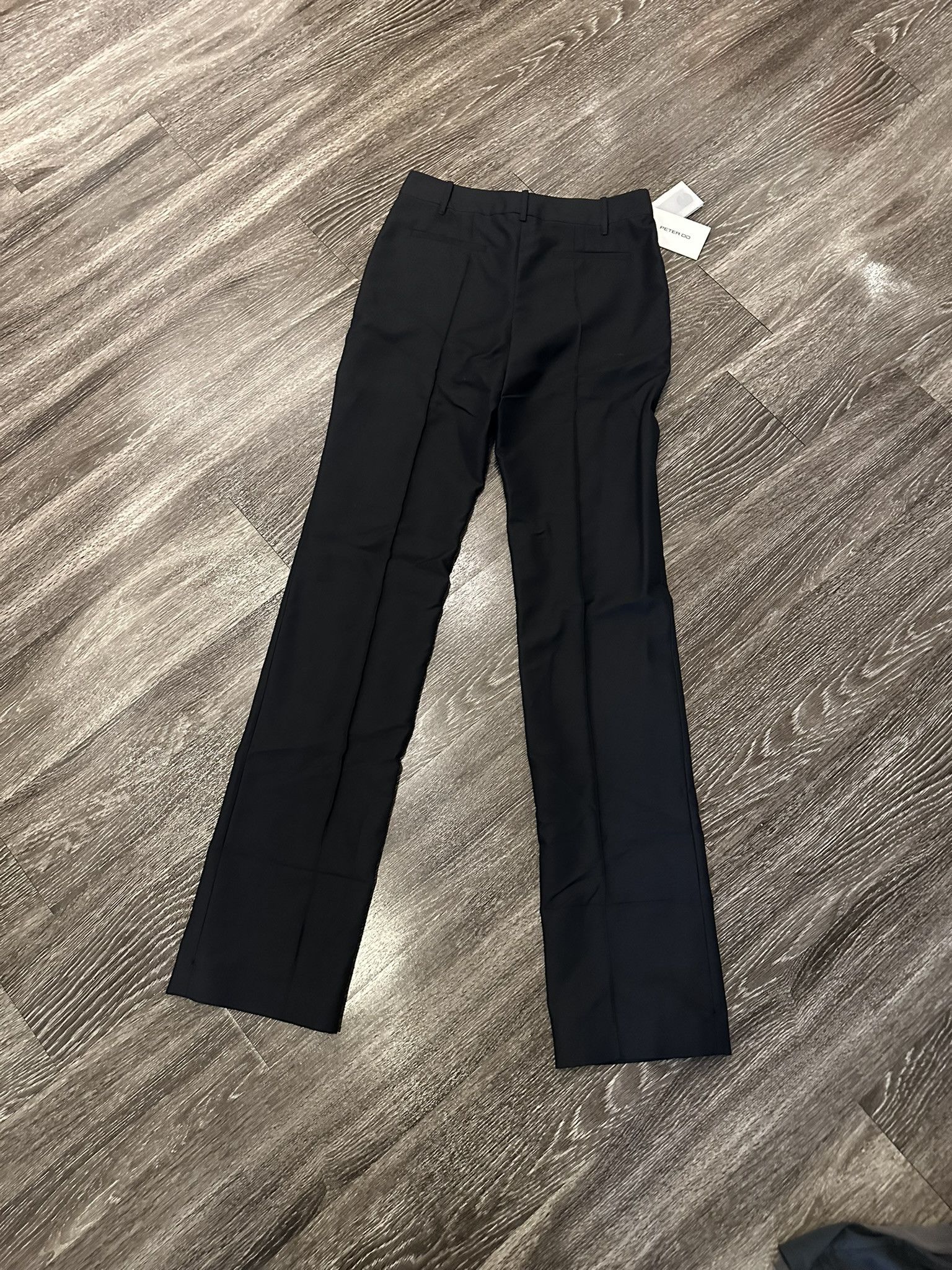 Peter Do Straight Leg Black Trouser Pant Size 36R - 6 Thumbnail
