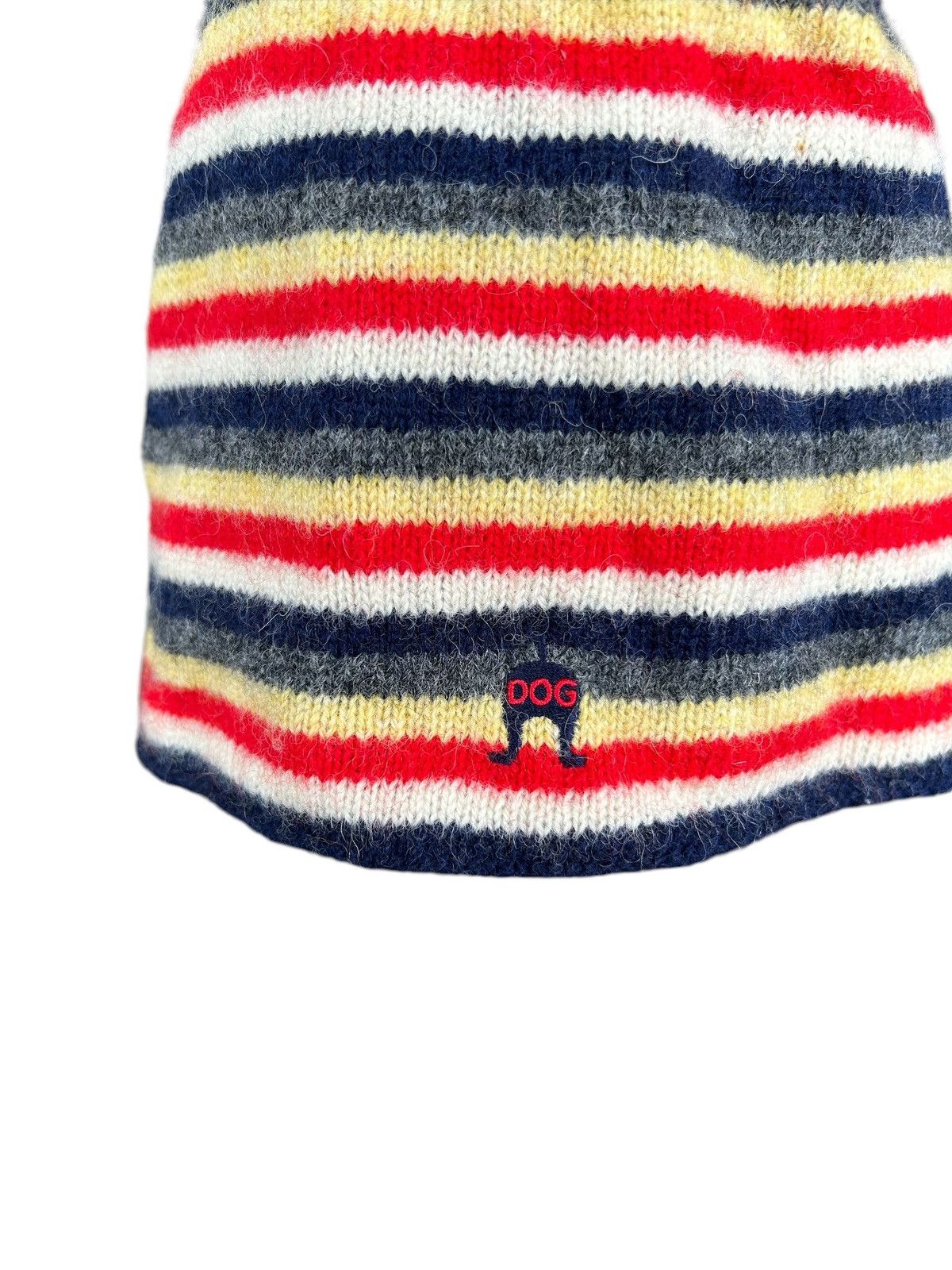 DOG Striped hairy Vtg Style Beanie Hats ☠️☠️