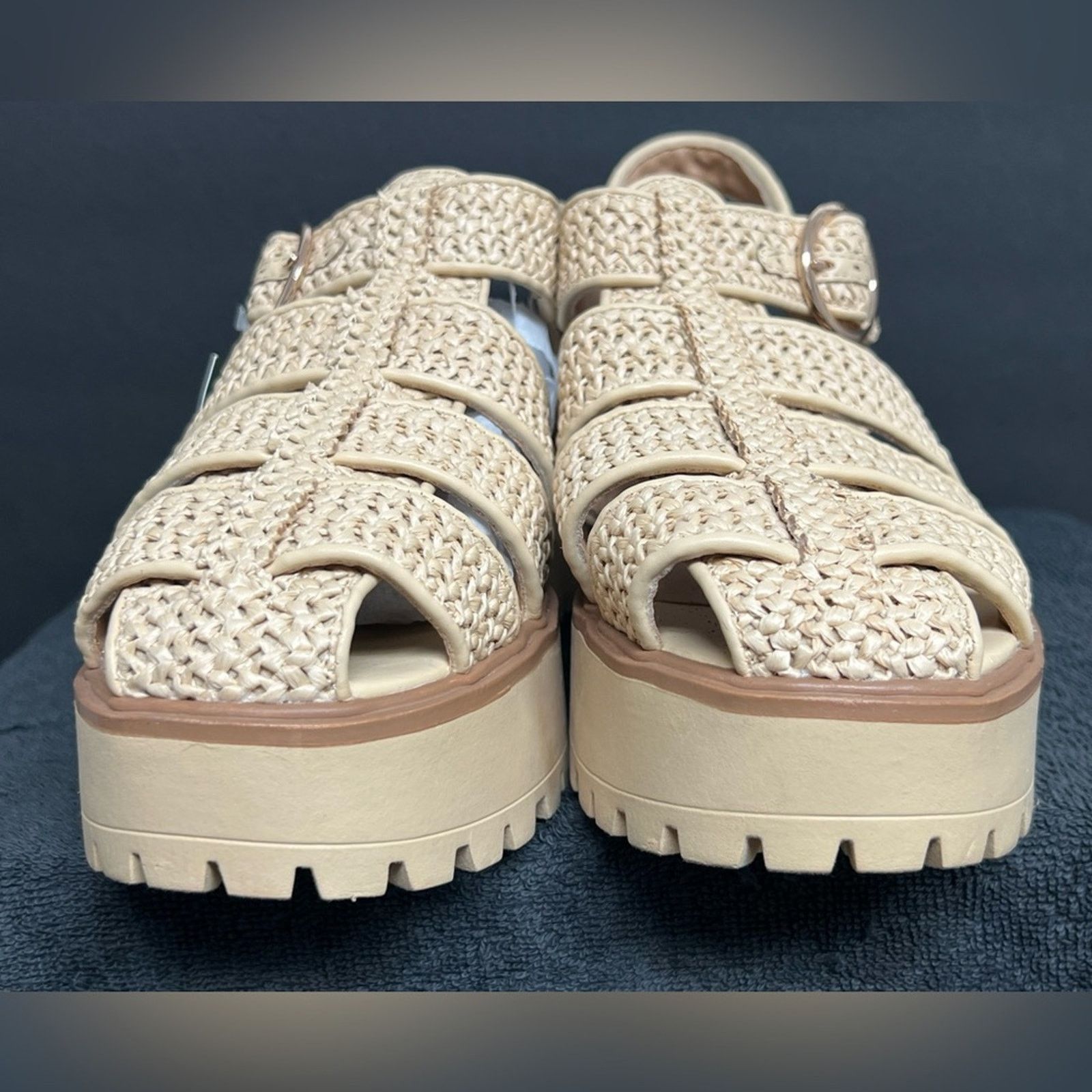 Other NWT Wild Fable Elide Raffia Platform Heels Sandals Size 11 Size US 11 / IT 41 - 4 Thumbnail