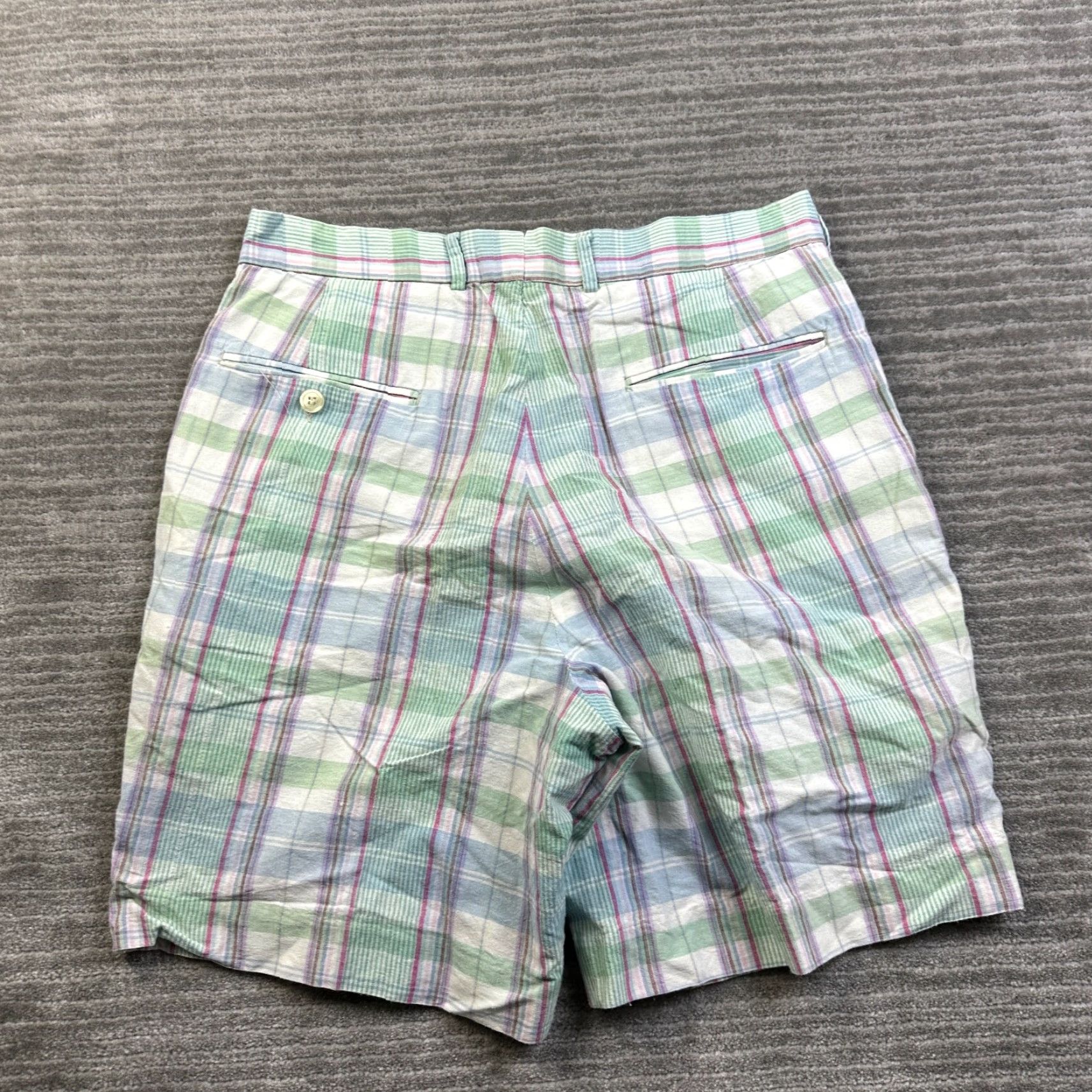 Brooks Brothers VINTAGE Brooks Brothers Shorts Mens 30 Green Plaid Chino USA Made Size US 30 / EU 46 - 2 Thumbnail