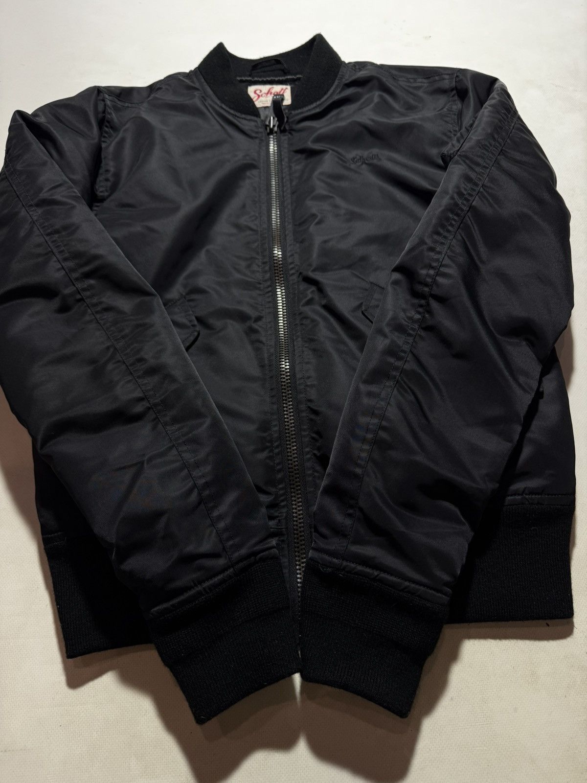 Schott Vintage Schott Nylon Bomber Jacket Size US S / EU 44-46 / 1 - 3 Thumbnail