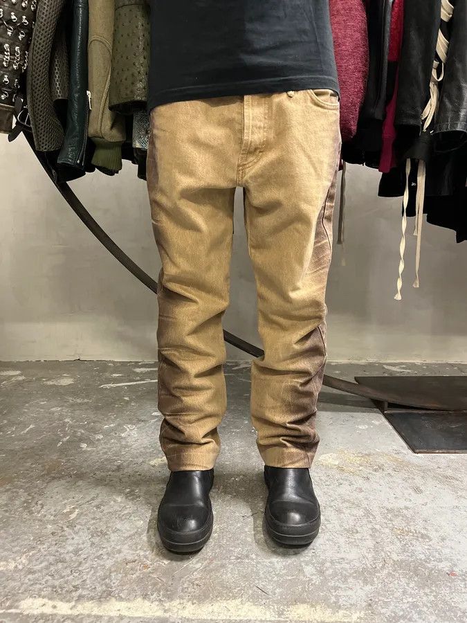 Just Cavalli 2000s Cavalli Beige & Brown Gradient Pants Size US 32 / EU 48 - 2 Thumbnail