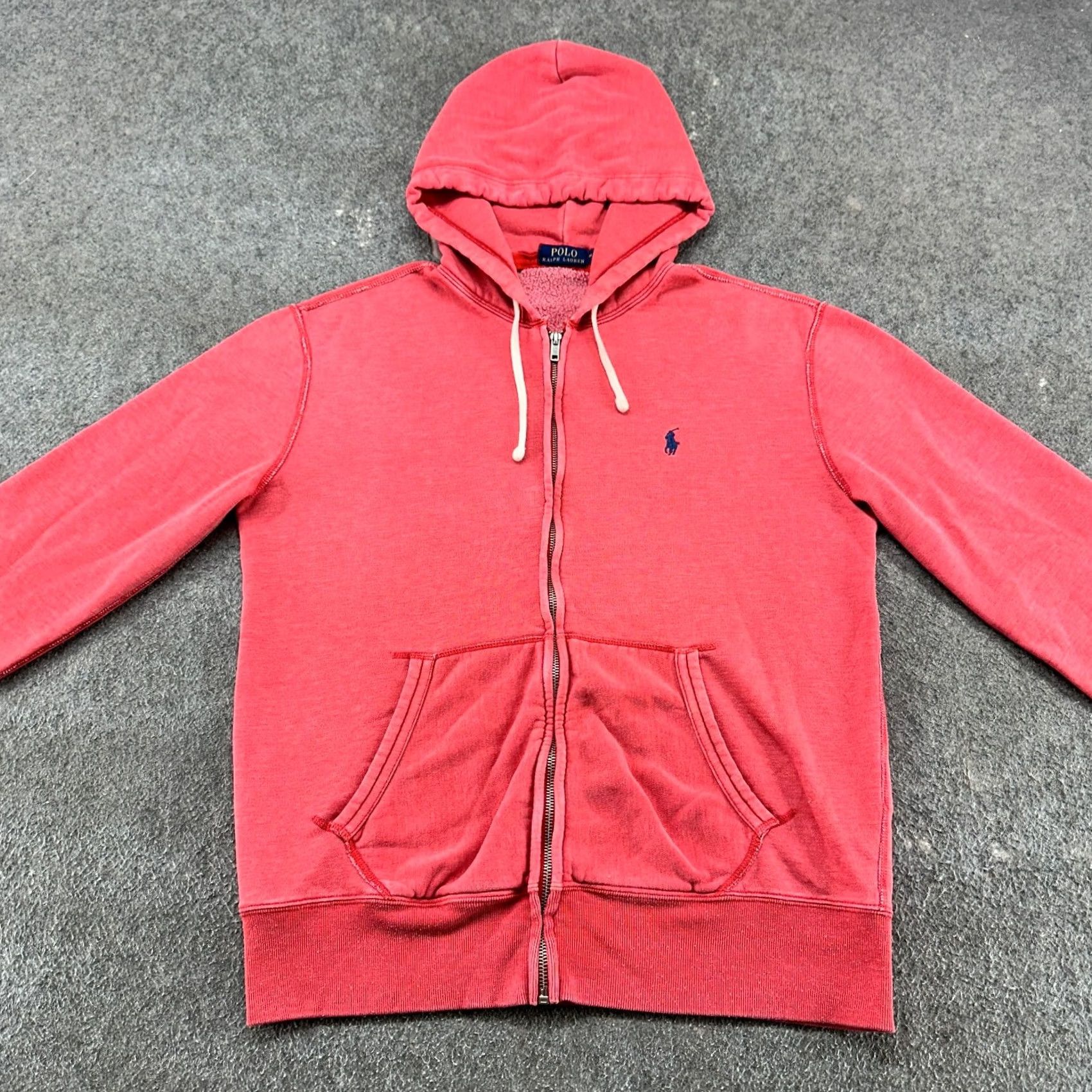 Polo Ralph Lauren Polo Ralph Lauren Hoodie Mens M Red Full Zip Fleece Cotton Hooded Logo Pony Talon Zip Size US M / EU 48-50 / 2 - 3 Thumbnail