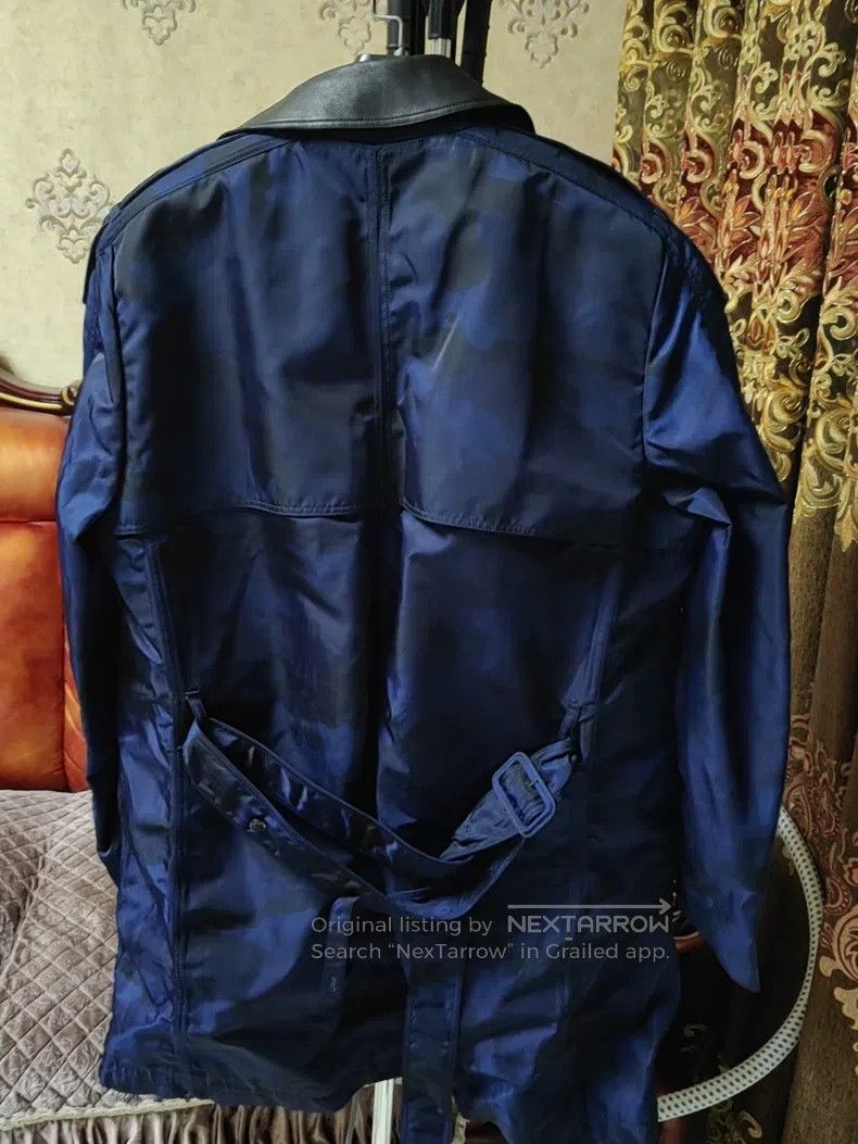 Valentino Valentino Blue camouflage trench coat Size US L / EU 52-54 / 3 - 2 Thumbnail