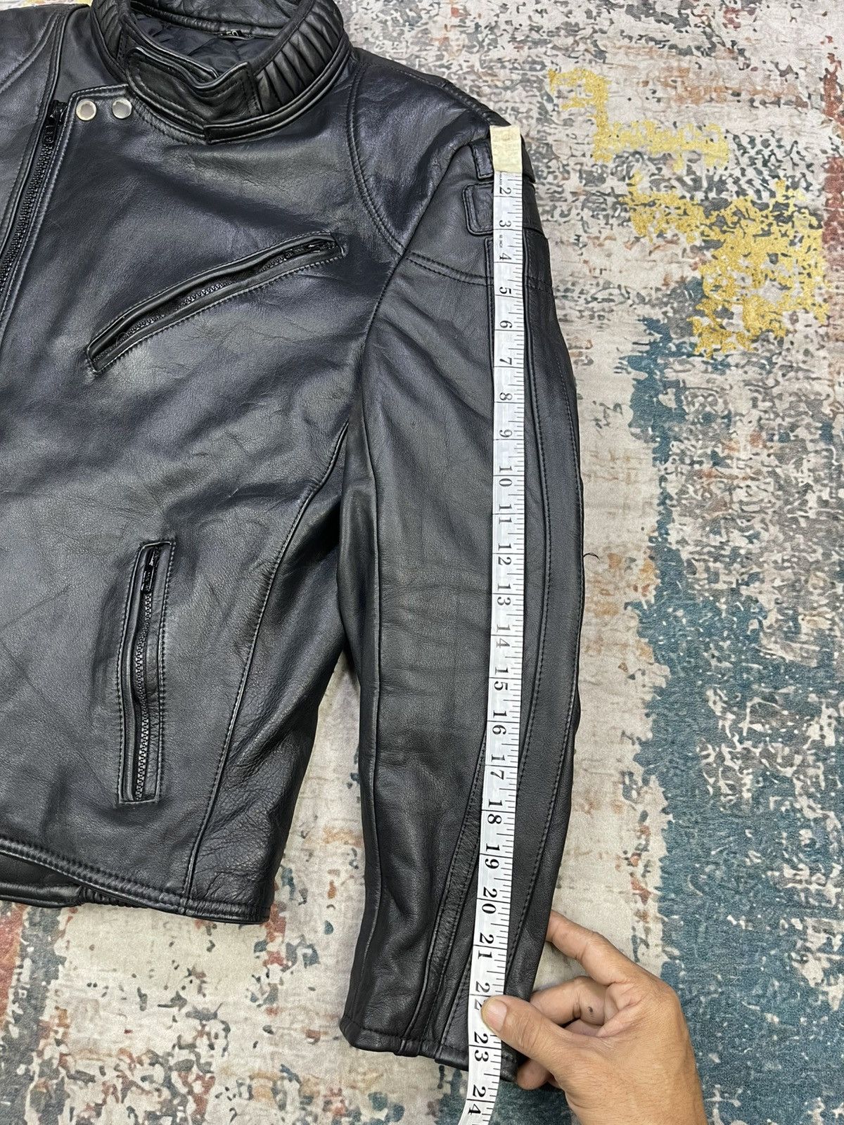 Harley Davidson Vtg Genuine Leather Padded Panel Motorcycle Jacket Size US M / EU 48-50 / 2 - 18 Thumbnail