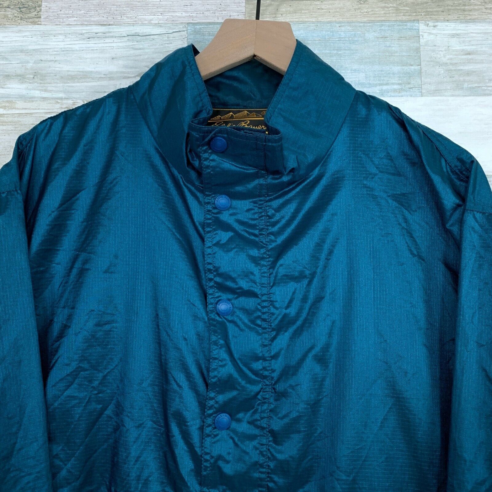 Eddie Bauer Eddie Bauer Vintage 90s Pullover Windbreaker Blue Mens L Size US L / EU 52-54 / 3 - 2 Thumbnail