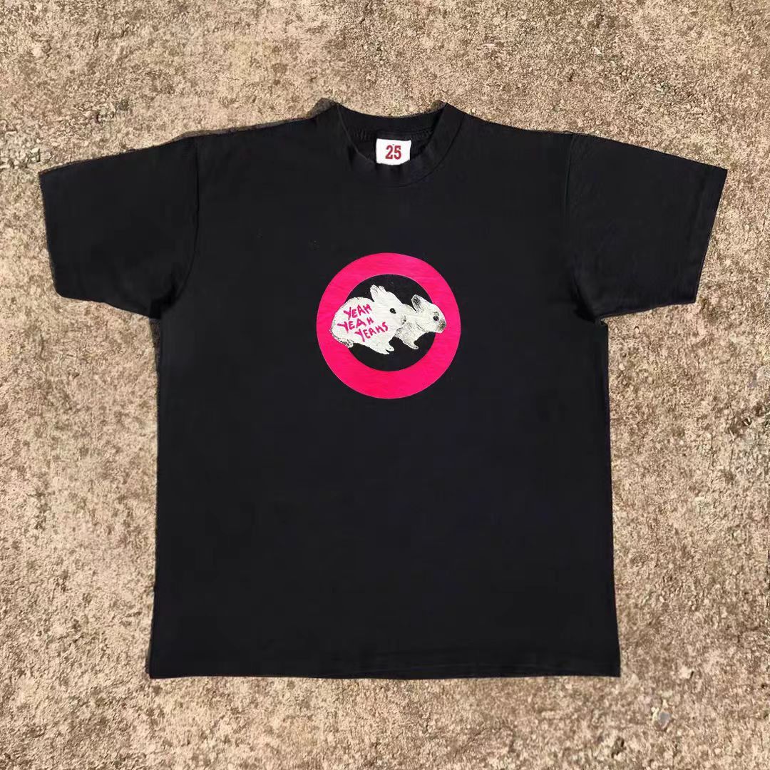 Other Black casual retro rabbit print cotton t-shirt Size US M / EU 48-50 / 2 - 1 Thumbnail
