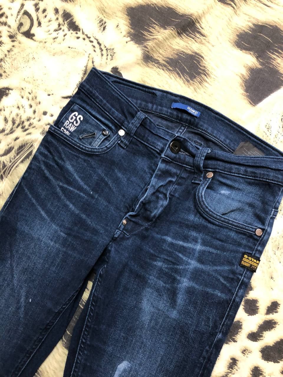 G-Star G Star Jeans Adult Raw Denim Dark Wash Straight Leg Size 30" / US 8 / IT 44 - 7 Thumbnail