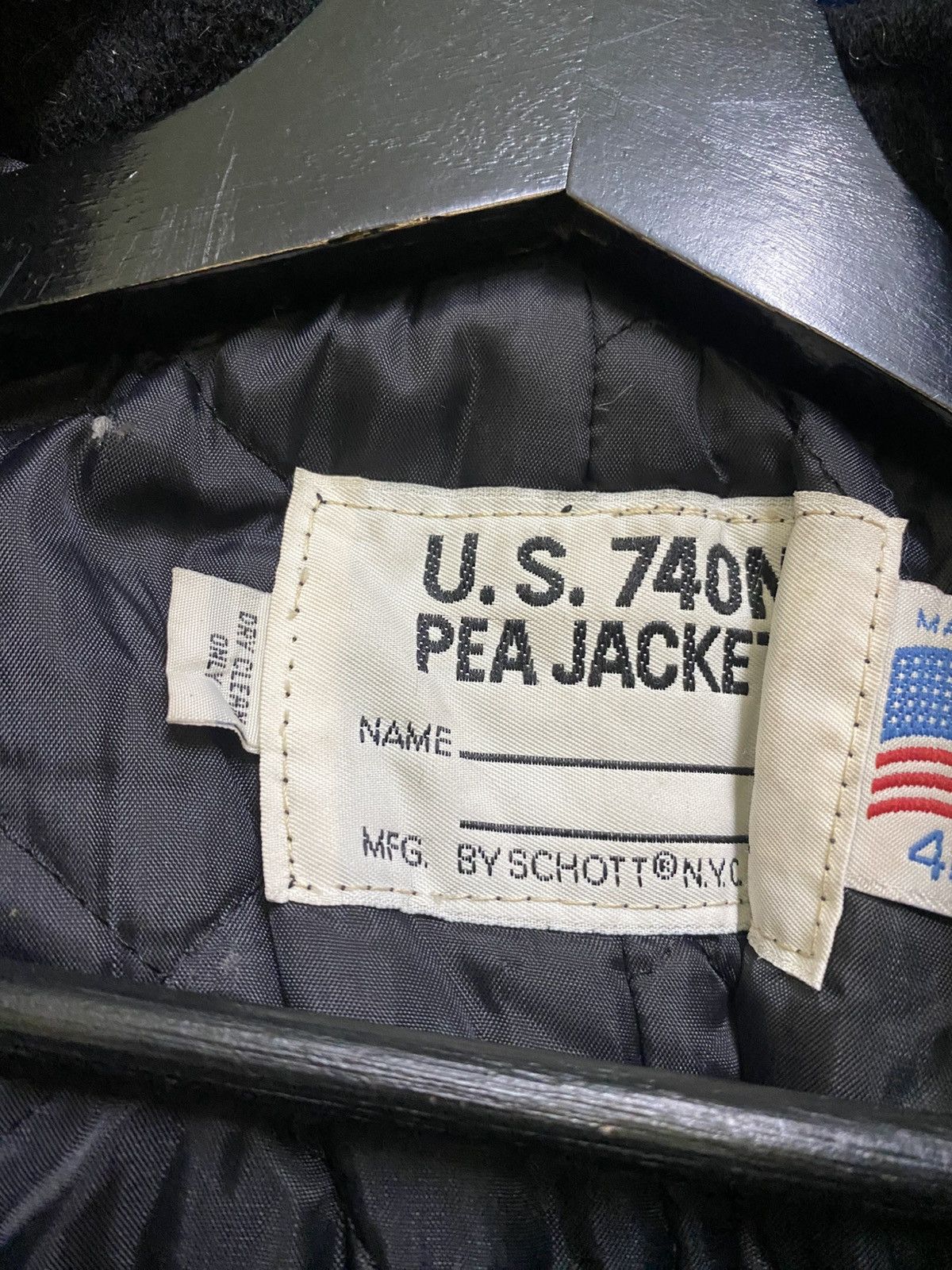 Schott VINTAGE SCHOTT 740N PEACOAT JACKET MADE IN USA Size US M / EU 48-50 / 2 - 7 Thumbnail