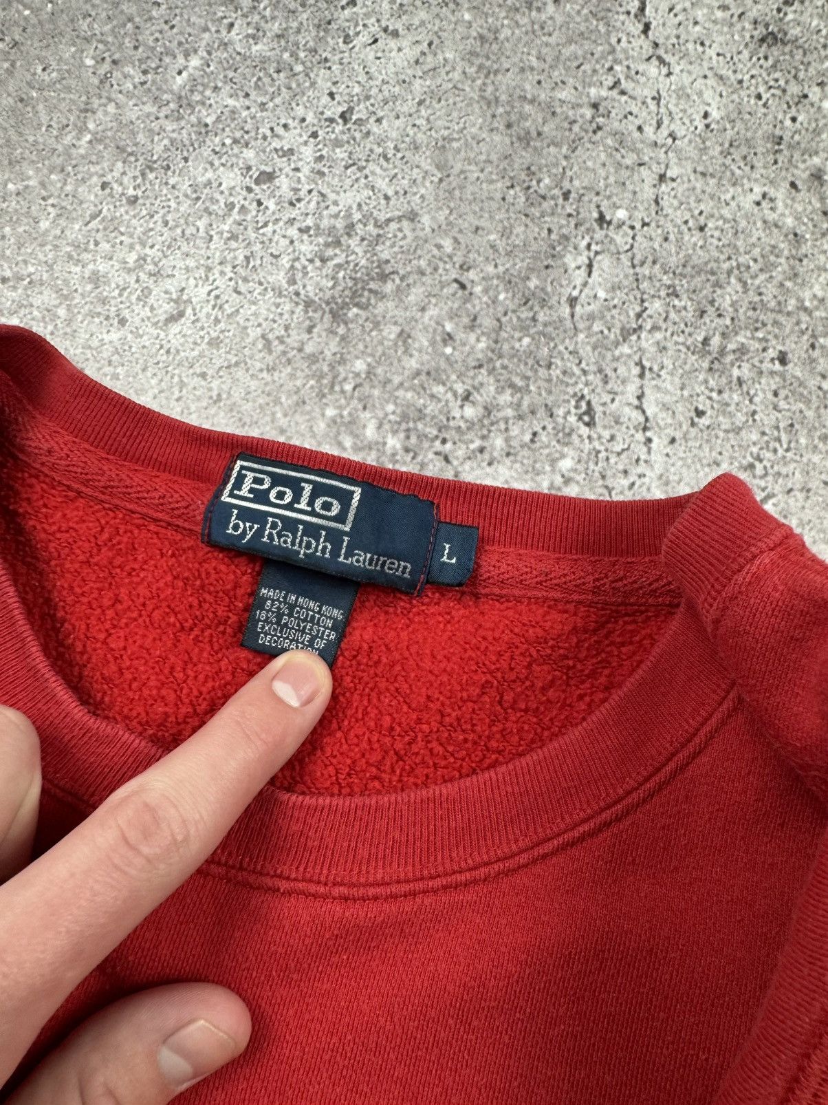Polo Ralph Lauren VTG 90s POLO RALPH LAUREN USA BAGGY PAINTED Y2KSWEATSHIRT Size US XL / EU 56 / 4 - 9 Thumbnail