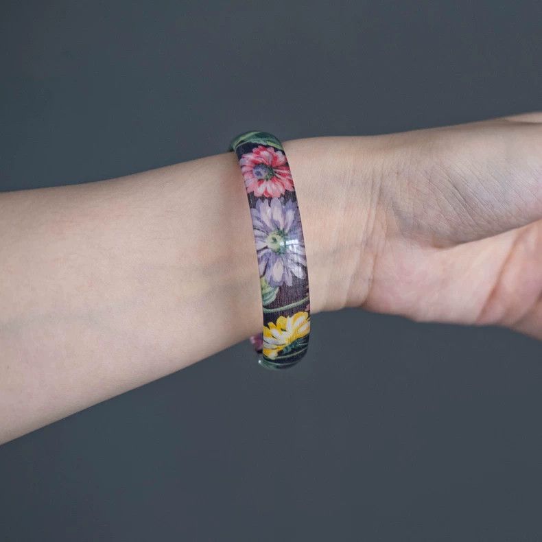 Kenzo KENZO Transparent flower carved bracelet vintage Size ONE SIZE - 2 Thumbnail