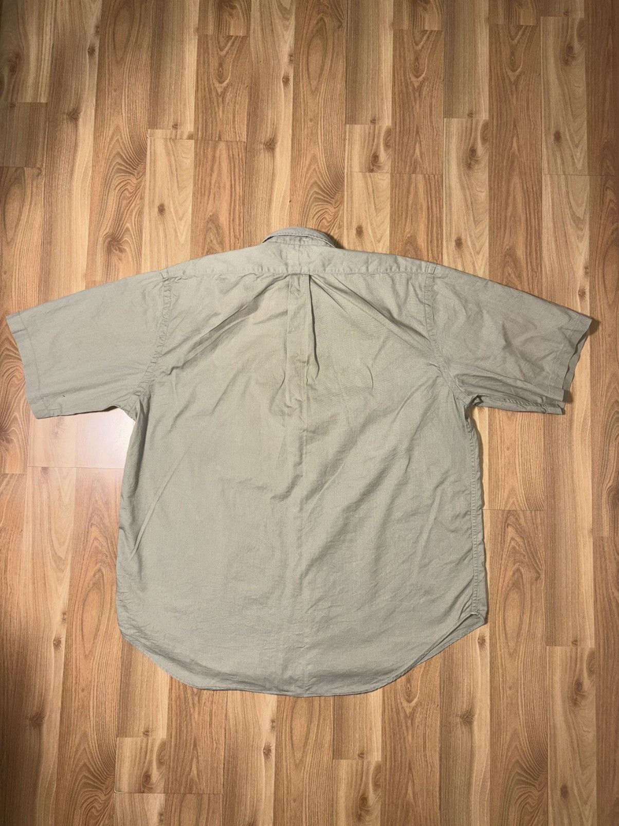 Ralph Lauren VTG Polo Ralph LaurenBlaire S/S Shirt Khaki Twill XL 90s/Y2K Size US XL / EU 56 / 4 - 2 Thumbnail