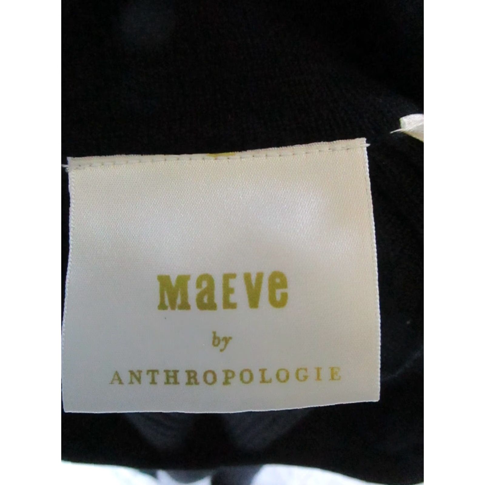 Vintage Maeve Sweater Womens Large Petite Black Ribbed Cotton Blend Pullover Size L / US 10 / IT 46 - 3 Thumbnail
