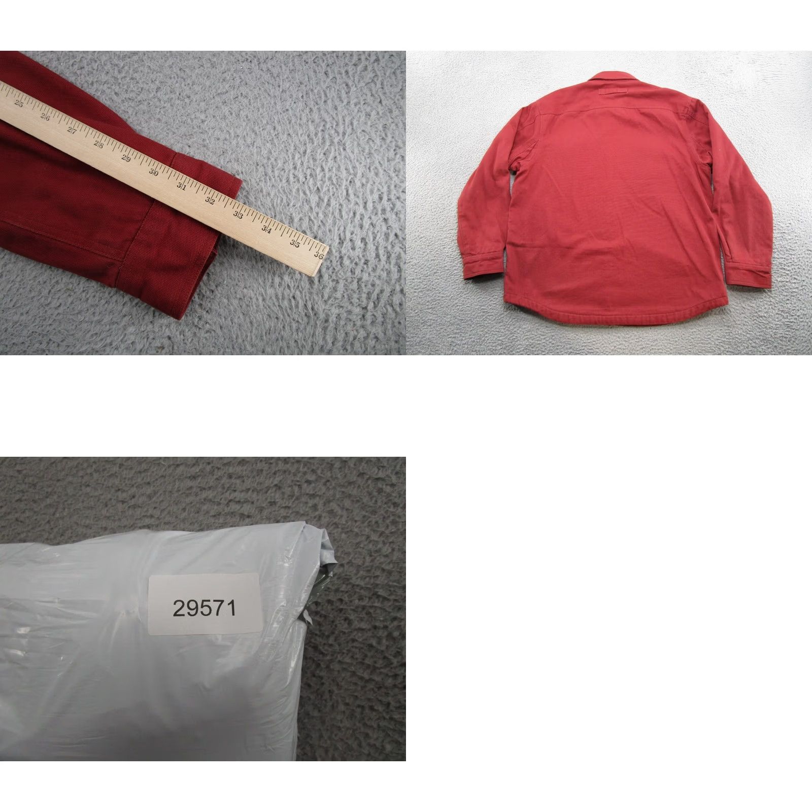 Vintage Duluth Trading Jacket Mens Heavy Canvas Workwear Fleece Lined Snap Size L Red Varsity Jacket Winter Relaxed 90s Mens Size US L / EU 52-54 / 3 - 8 Thumbnail