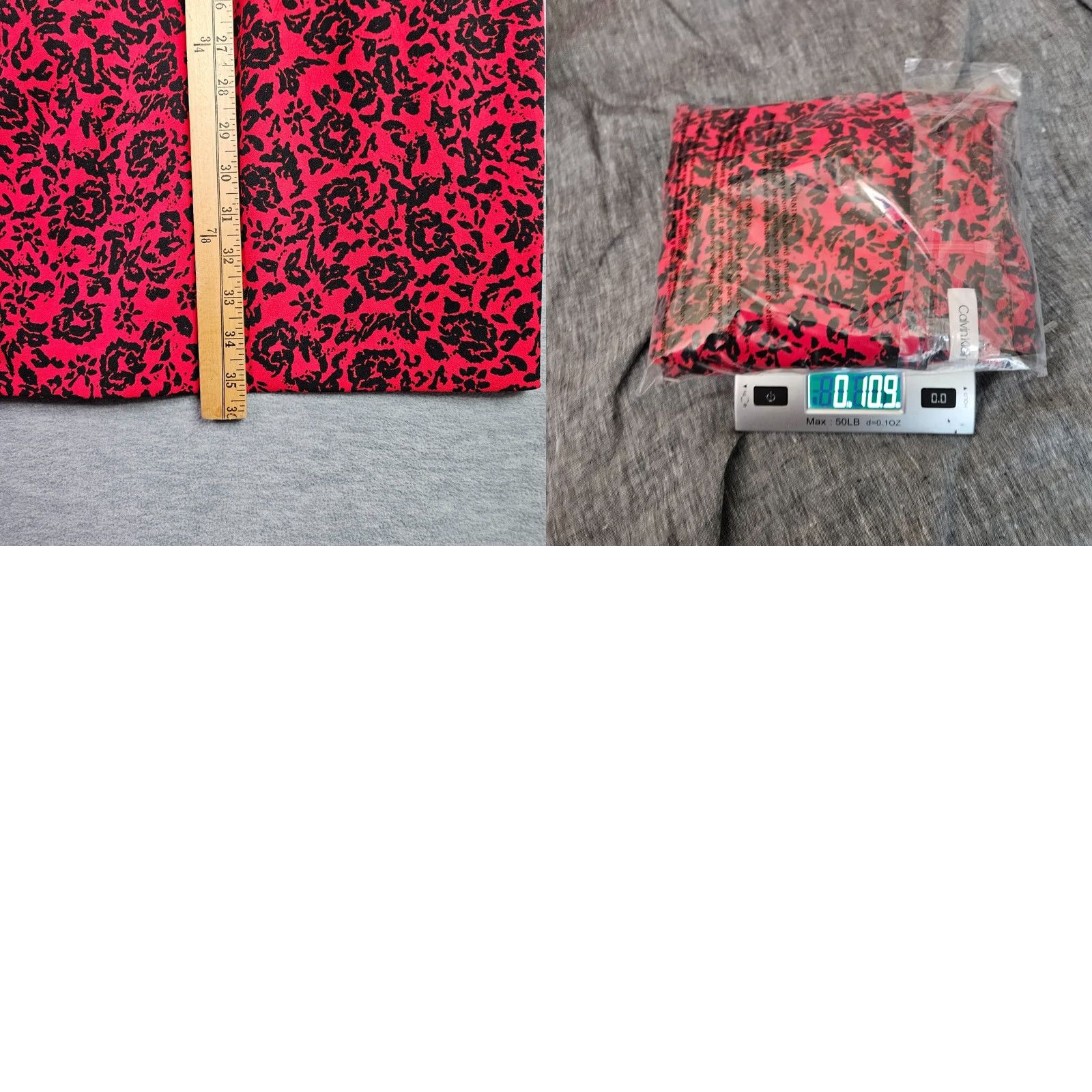 Calvin Klein Calvin Klein Women Dress 10P Sleeveless Floral Sheath Red Black NWT Knee Length Multicolor. Size L / US 10 / IT 46 - 8 Thumbnail