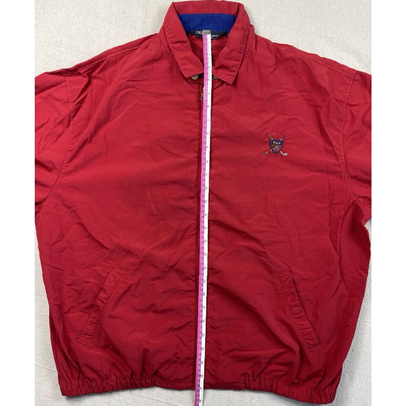 Polo Ralph Lauren VINTAGE Polo Ralph Lauren Windbreaker Jacket 90s Men’s L Nylon Red Golf Size US L / EU 52-54 / 3 - 7 Thumbnail