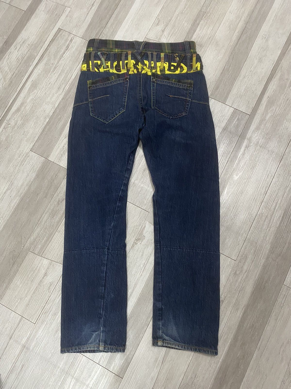 If Six Was Nine × Japanese Brand × Le Grande Bleu (L.G.B.) Sorridere double waist punk grunge denim jeans size 30 Size US 30 / EU 46 - 2 Thumbnail