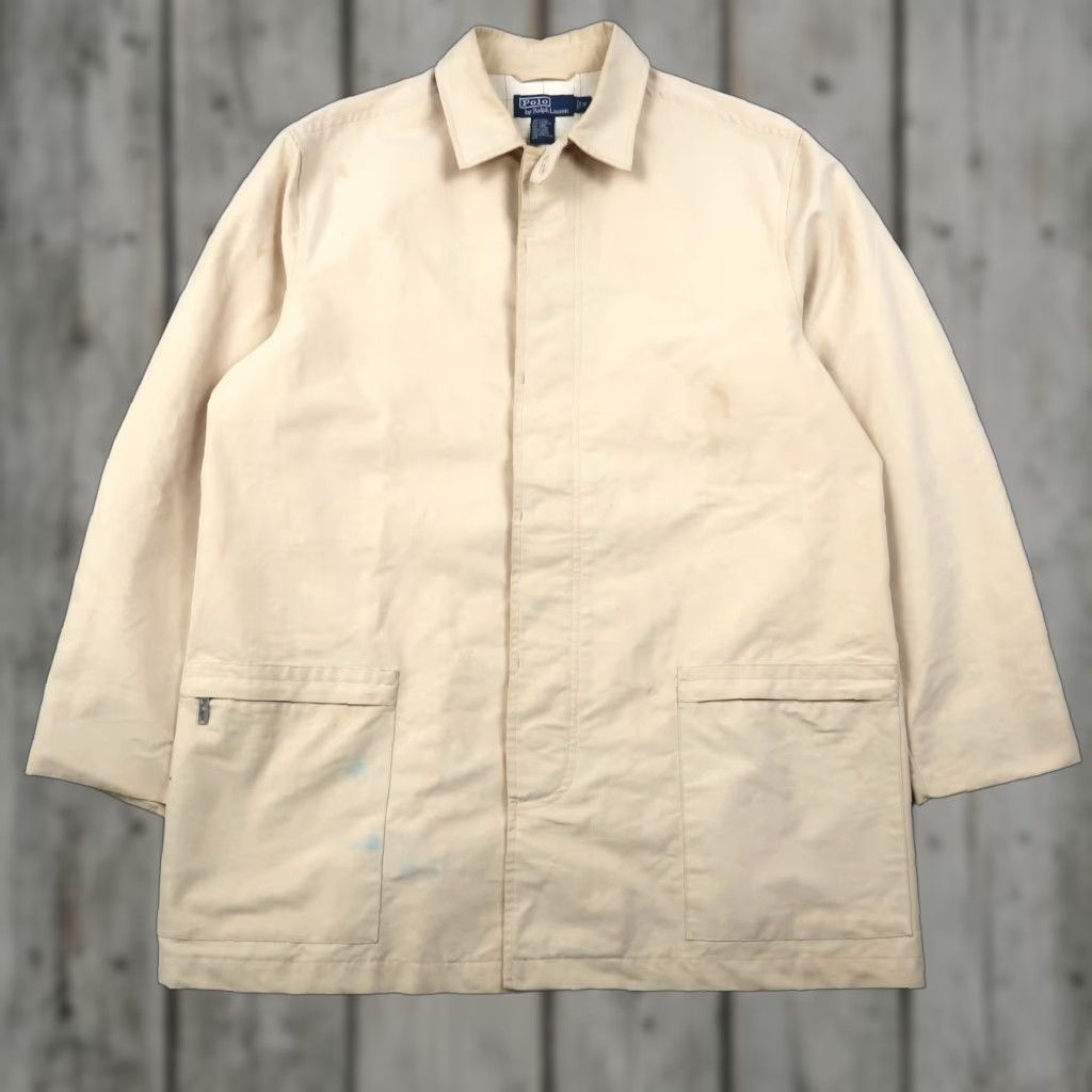 Polo Ralph Lauren VINTAGE Polo Ralph Lauren Beige Jacket Coat Mens M Medium Size US M / EU 48-50 / 2 - 1 Thumbnail