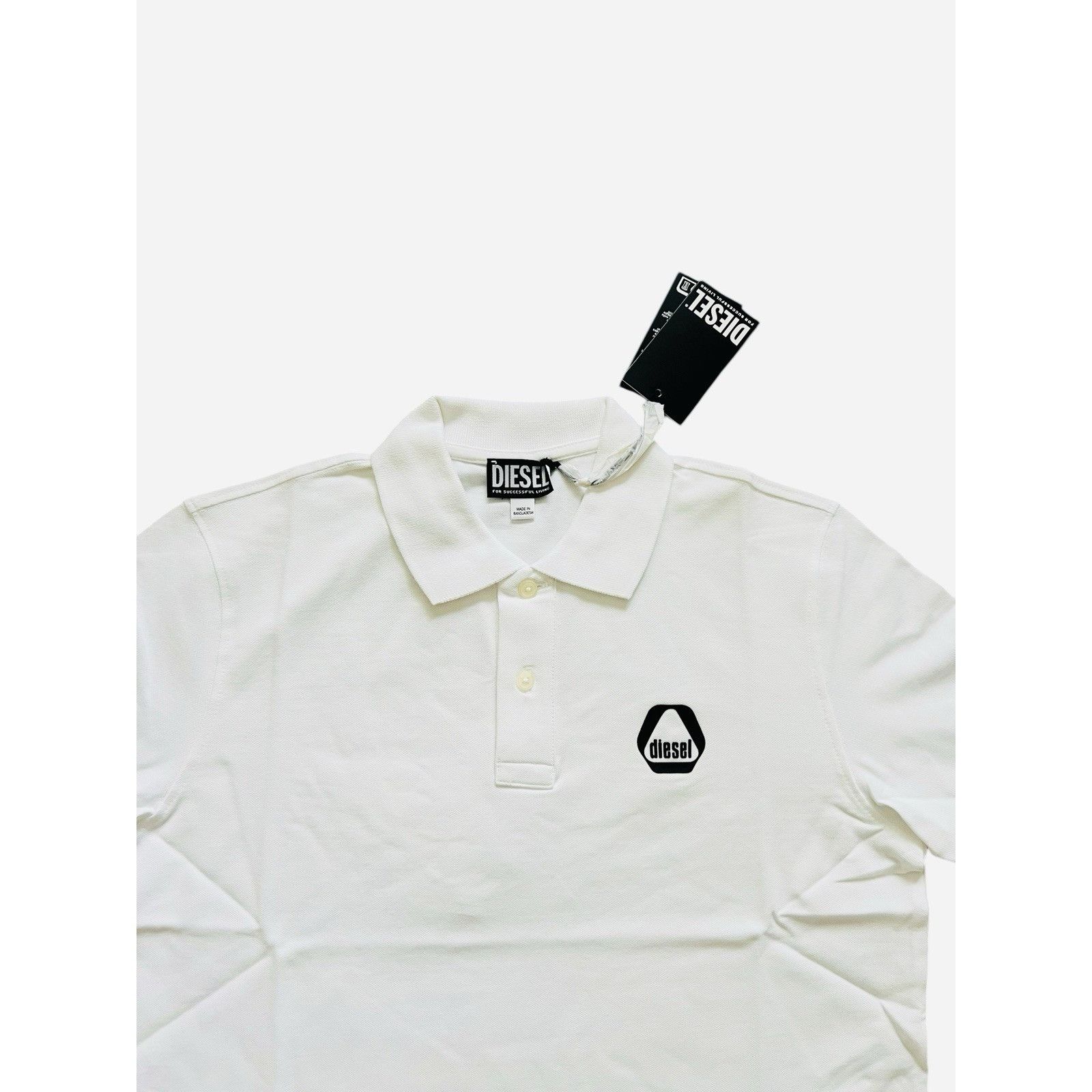 Diesel Diesel Mens T-Smith Polo Shirt White $115 Size M Size US M / EU 48-50 / 2 - 2 Thumbnail