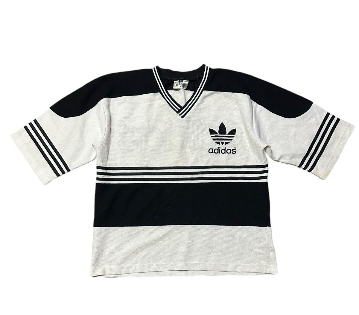 Vintage Vintage 90s Adidas big logo rap tee Size US M / EU 48-50 / 2 - 1 Thumbnail