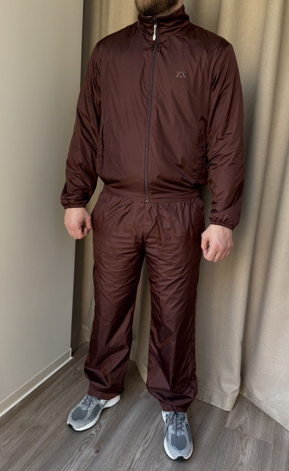 Z Zegna Zegna Sport Light Shell Project Dark Cherry Nylon Tracksuit Size US M / EU 48-50 / 2 - 1 Thumbnail