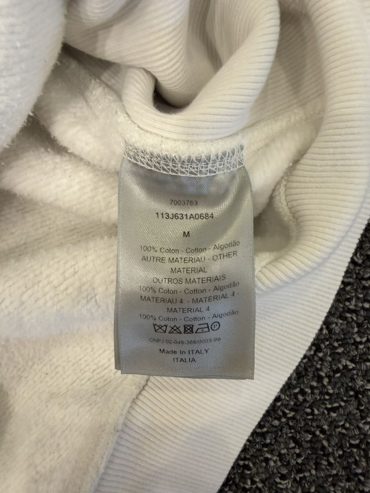 Dior Dior Oblique Relaxed Hoodie White Size US M / EU 48-50 / 2 - 4 Thumbnail