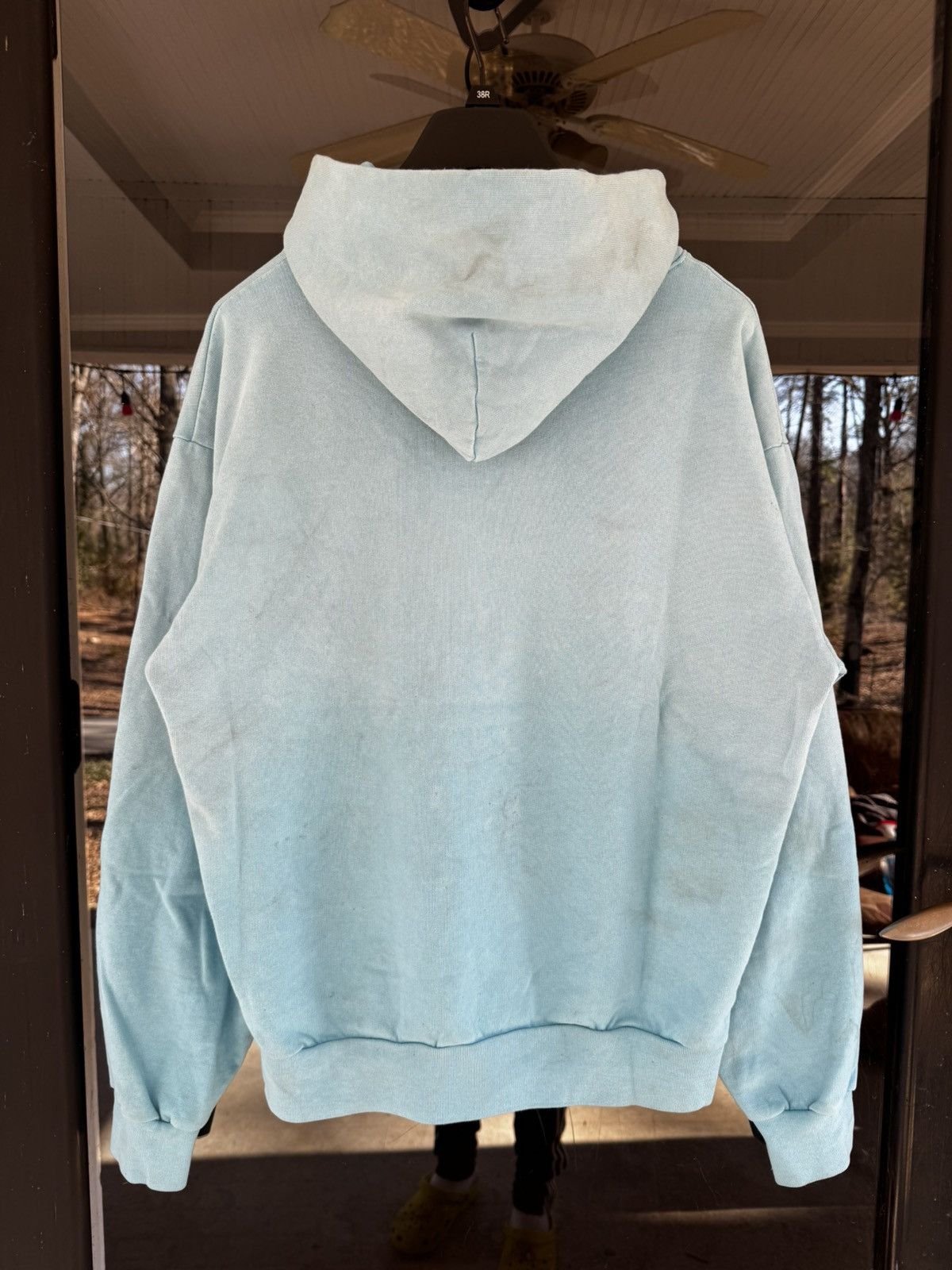Sp5der OG Web V2 Airbrush Spray Oversized Blue Hoodie Size US M / EU 48-50 / 2 - 4 Thumbnail