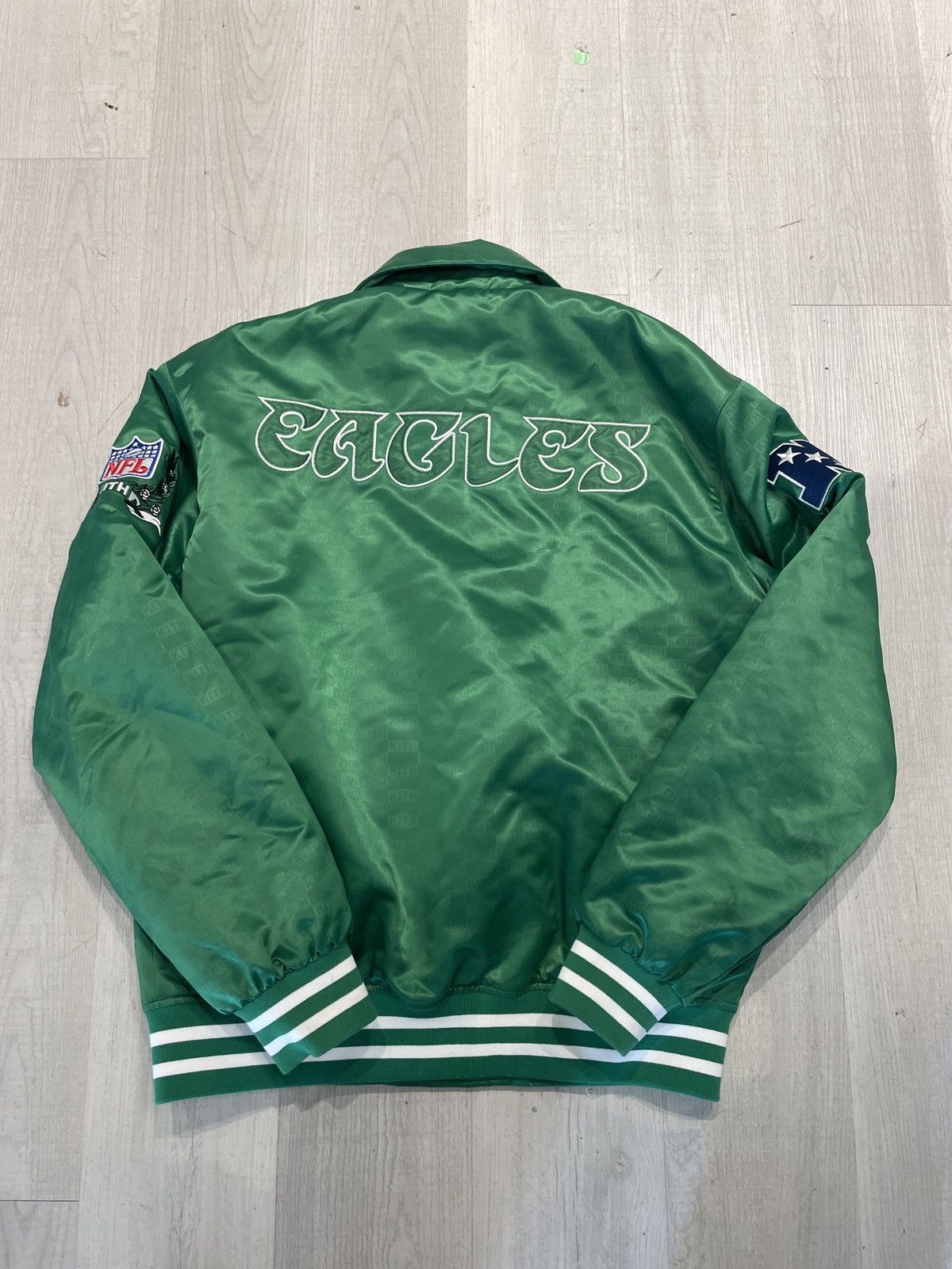 Kith Kith x Philadelphia Eagles Satin Jacket S Size US S / EU 44-46 / 1 - 2 Thumbnail