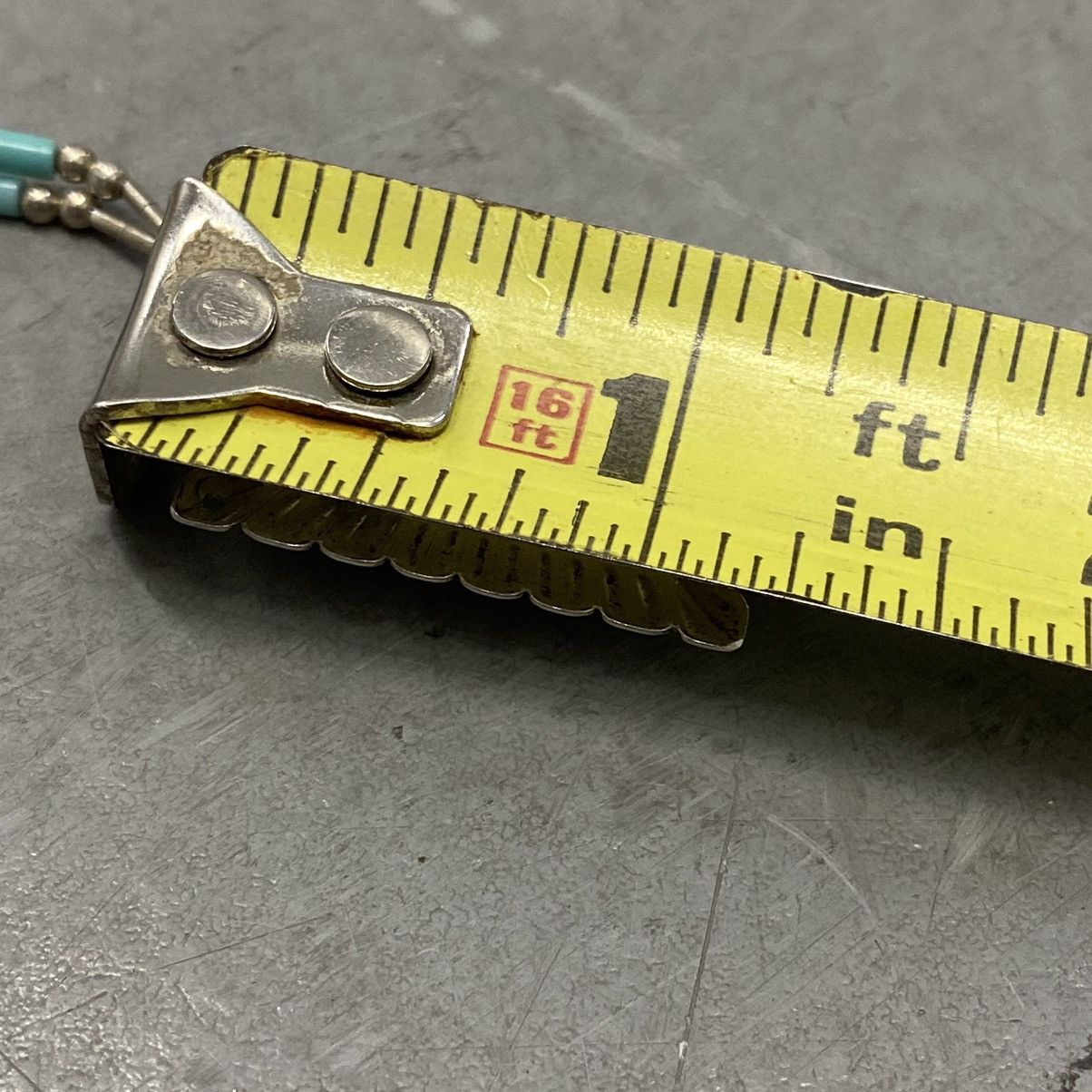 Kapital × Vintage Vtg 60s 70s Navajo Turquoise Sterling Square Concho Necklace Size ONE SIZE - 6 Thumbnail