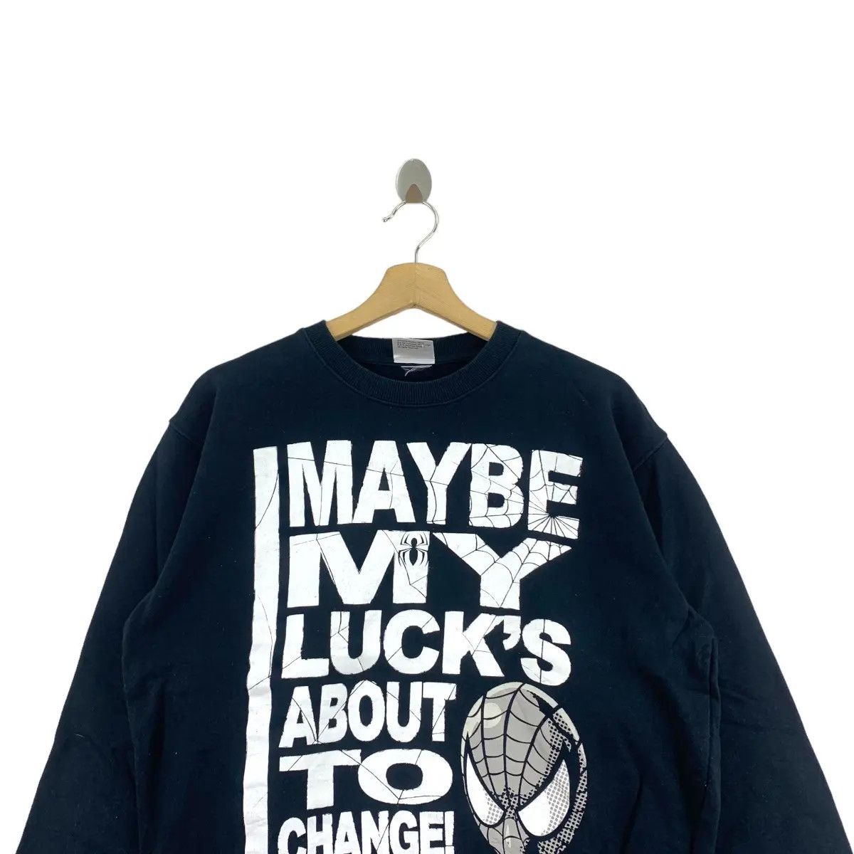Vintage Vtg MARVEL SPIDERMAN Universal Studio Japan Sweatshirt Size L / US 10 / IT 46 - 2 Thumbnail