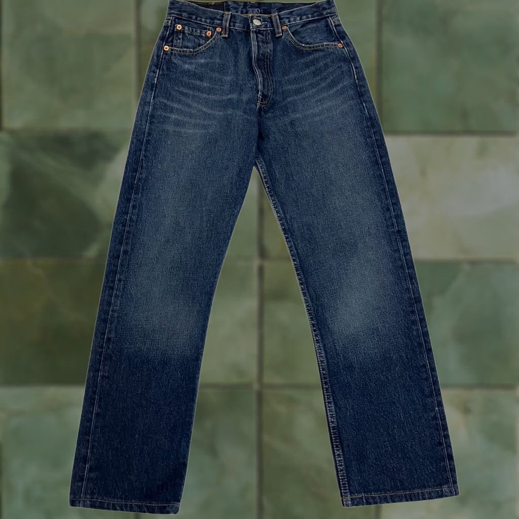 Levi's Levi's 501 Jeans Blue Straight Fit Denim Button Fly Red Tab 26W 28L Mens Size US 26 / EU 42 - 1 Thumbnail