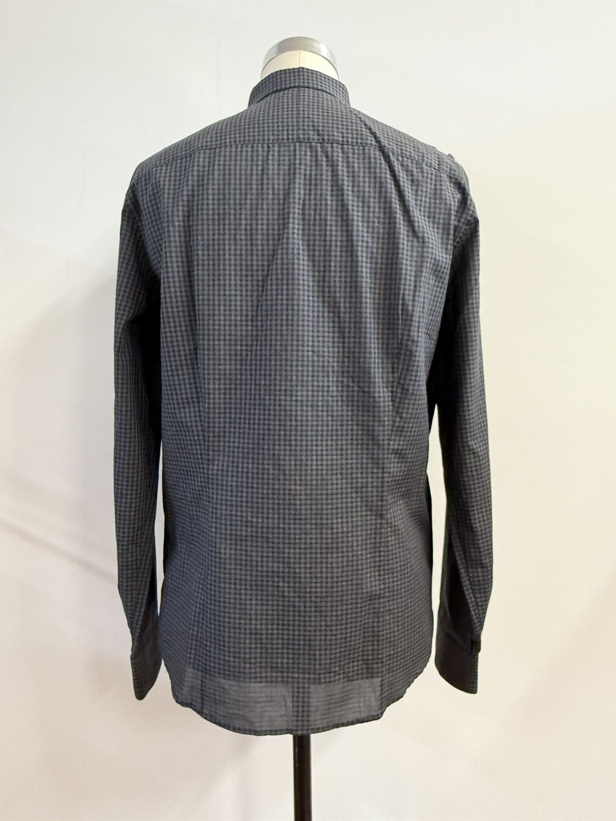 Neil Barrett NEIL BARRETT Military Utility Shirt-Dark Charcoal Gingham XL Size US XL / EU 56 / 4 - 3 Thumbnail