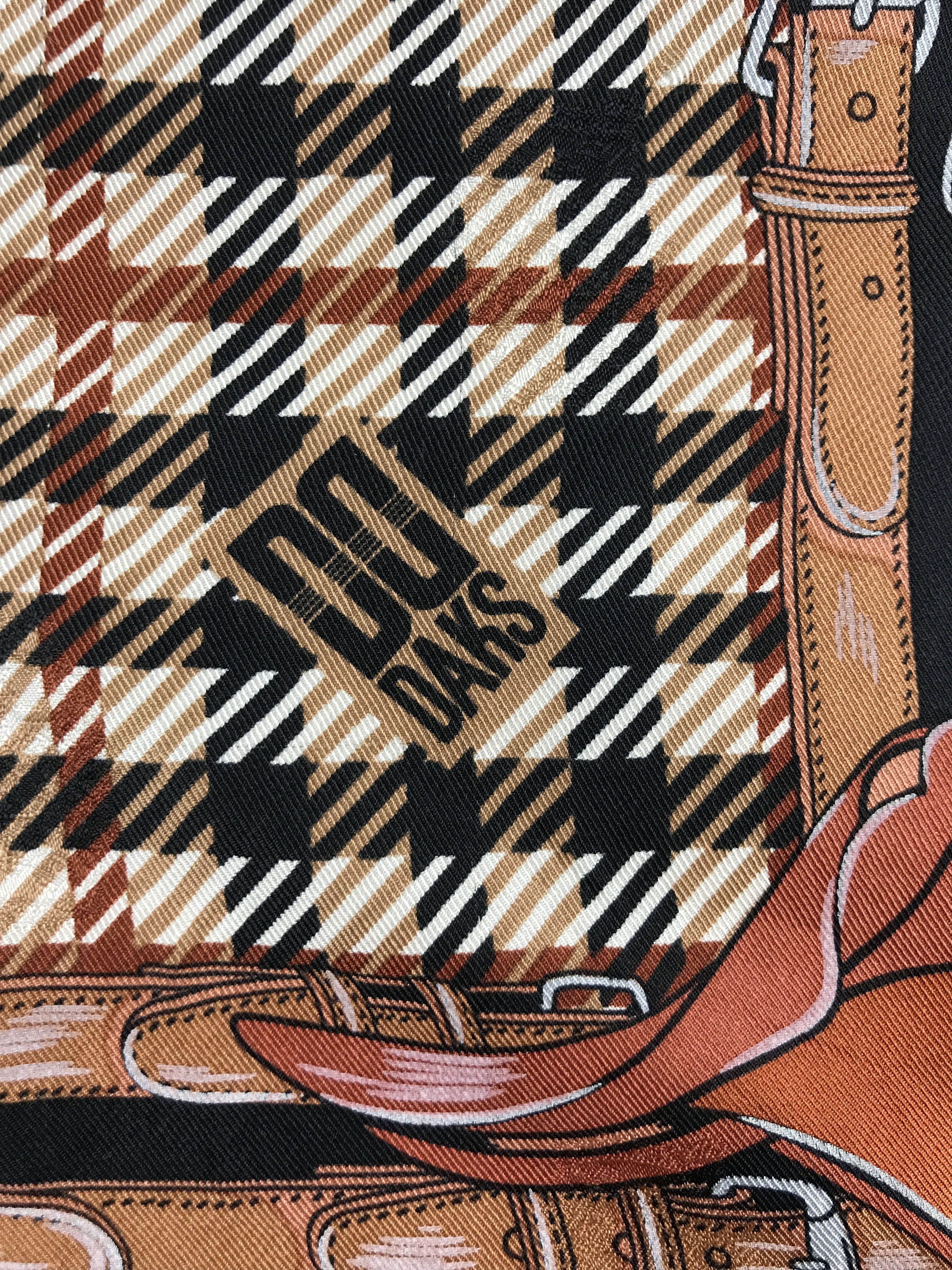DAKS × Designer × Vintage Vintage Daks Silk Scarf Size ONE SIZE - 6 Thumbnail