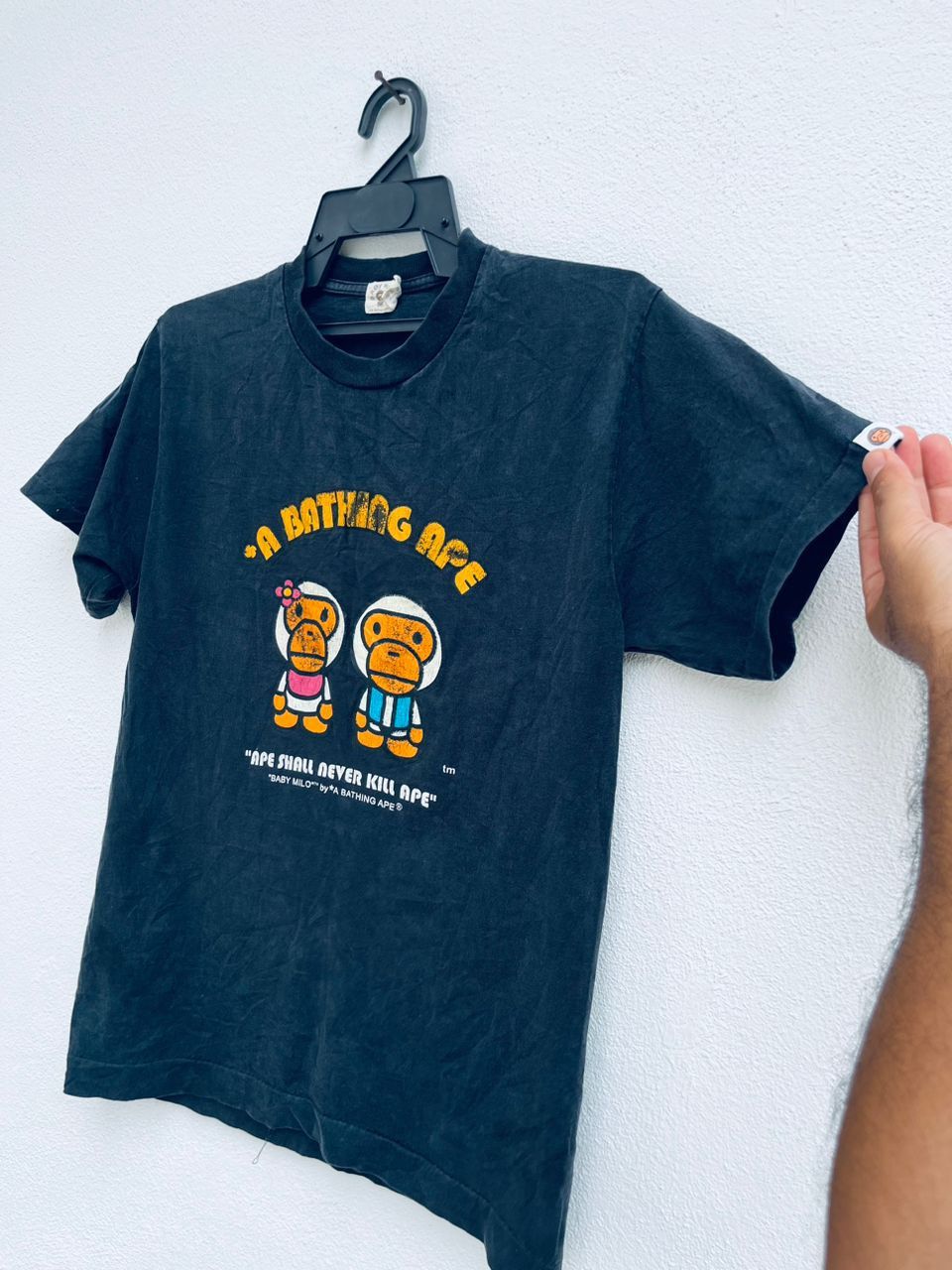 Japanese Brand × Vintage Vintage A Bathing Ape Baby Milo Japanese Designer Fashion Size US M / EU 48-50 / 2 - 5 Thumbnail