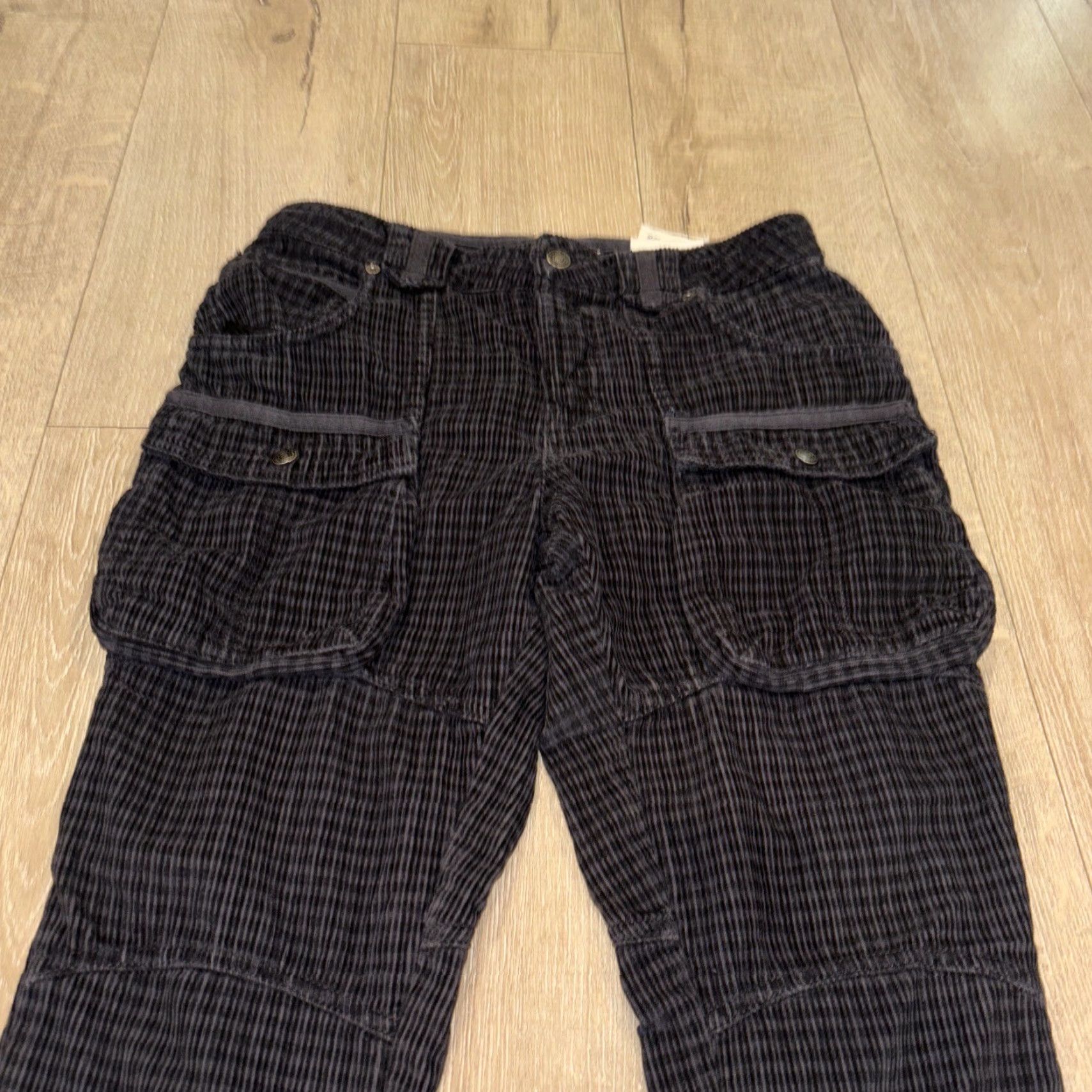 Free People Free People x We The Free London Calling Slouchy Cord Pants Size 27 Regular Women's Pants Tapered Cargo Pocket Blue/Grey Size 27" / US 4 / IT 40 - 5 Thumbnail