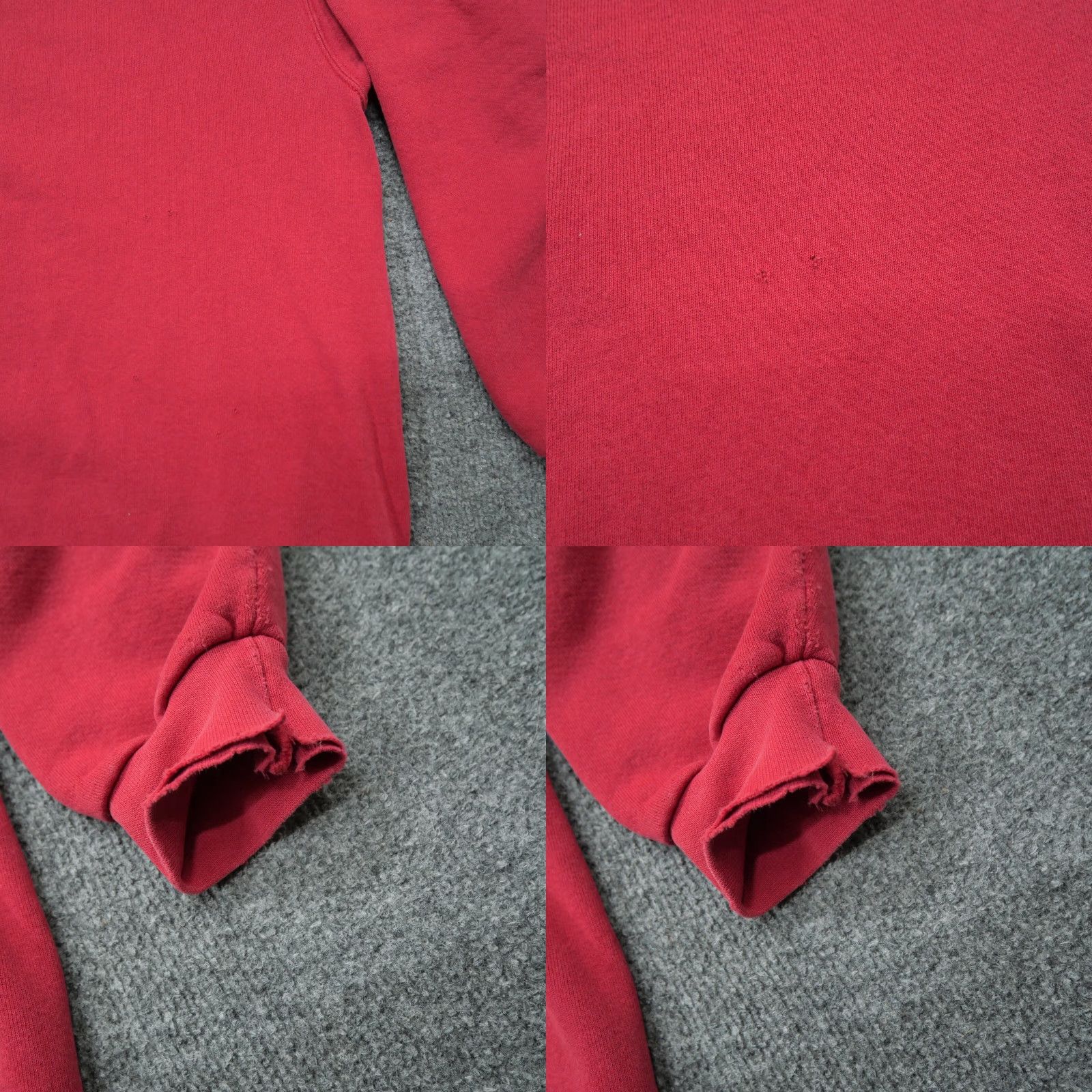 Nike VINTAGE Nike Sweatshirt Adult XL Red Pullover 90s Grunge Distressed Mini Swoosh Embroidered Mens Pullover Sweatshirt 90s Size US XL / EU 56 / 4 - 8 Thumbnail