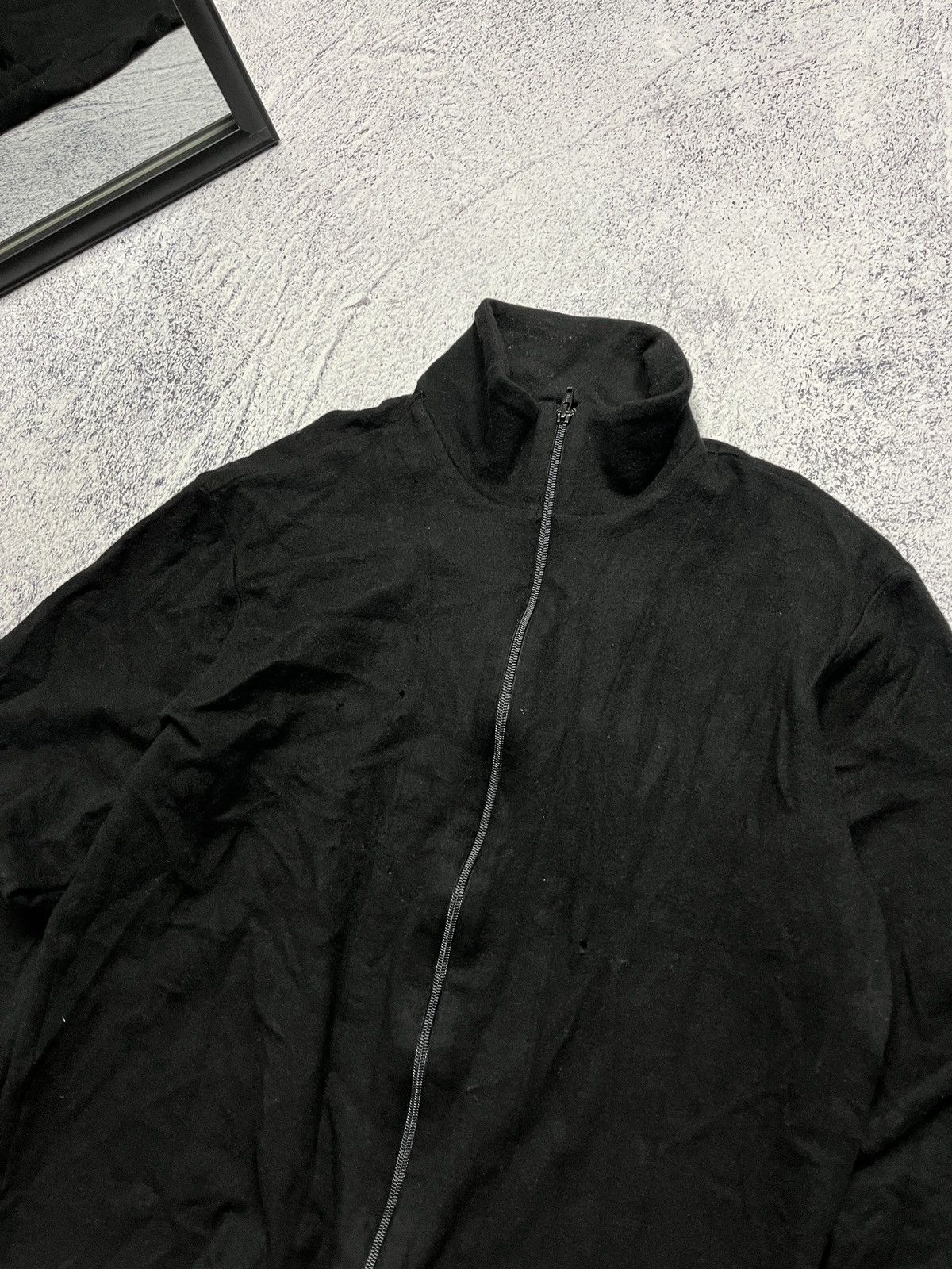 Yohji Yamamoto Yohji Yamamoto Pour Homme Distressed Rare Fleece Jacket Size US S / EU 44-46 / 1 - 9 Thumbnail